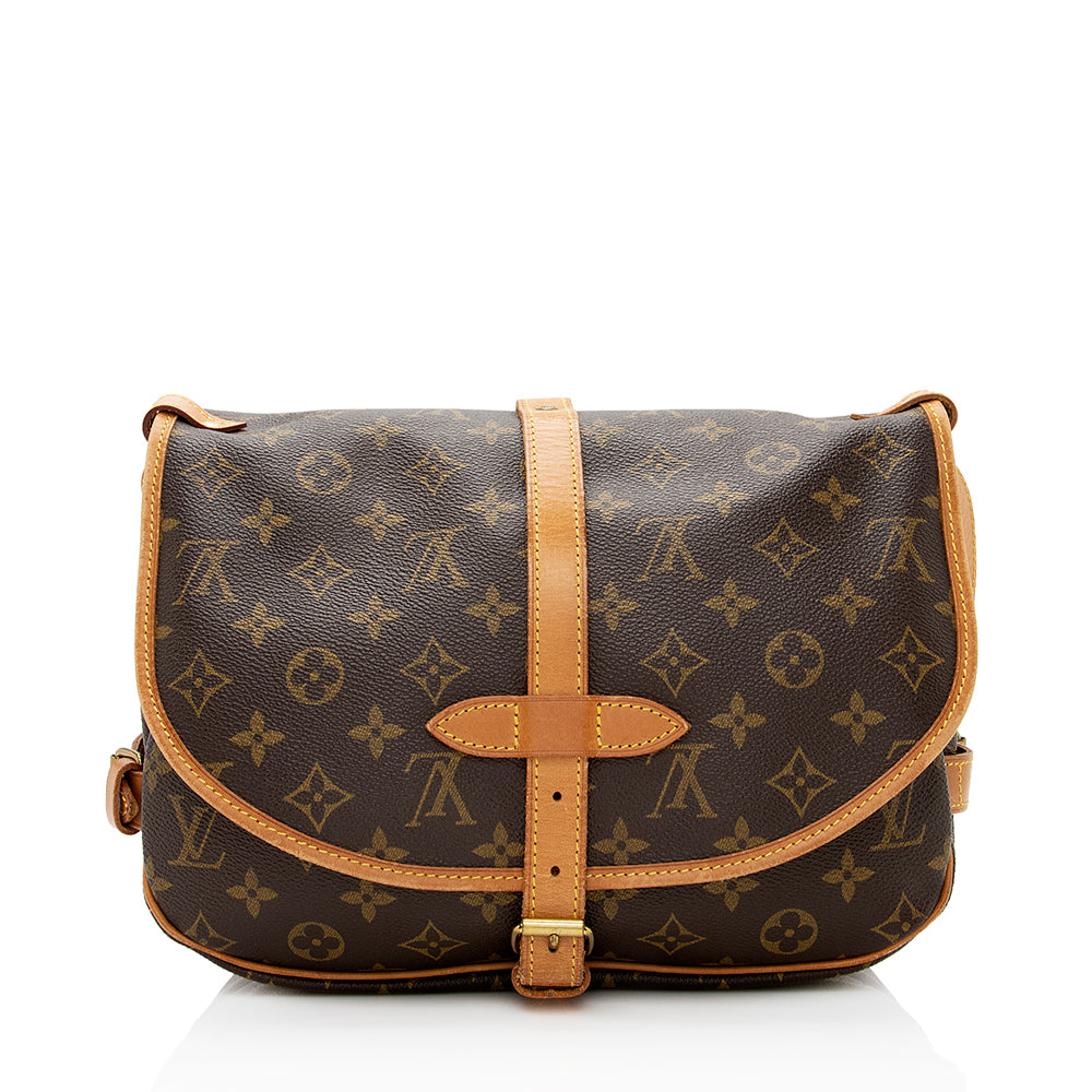 Louis Vuitton Vintage Monogram Canvas Saumur 30 Messenger Bag (SHF-21277)