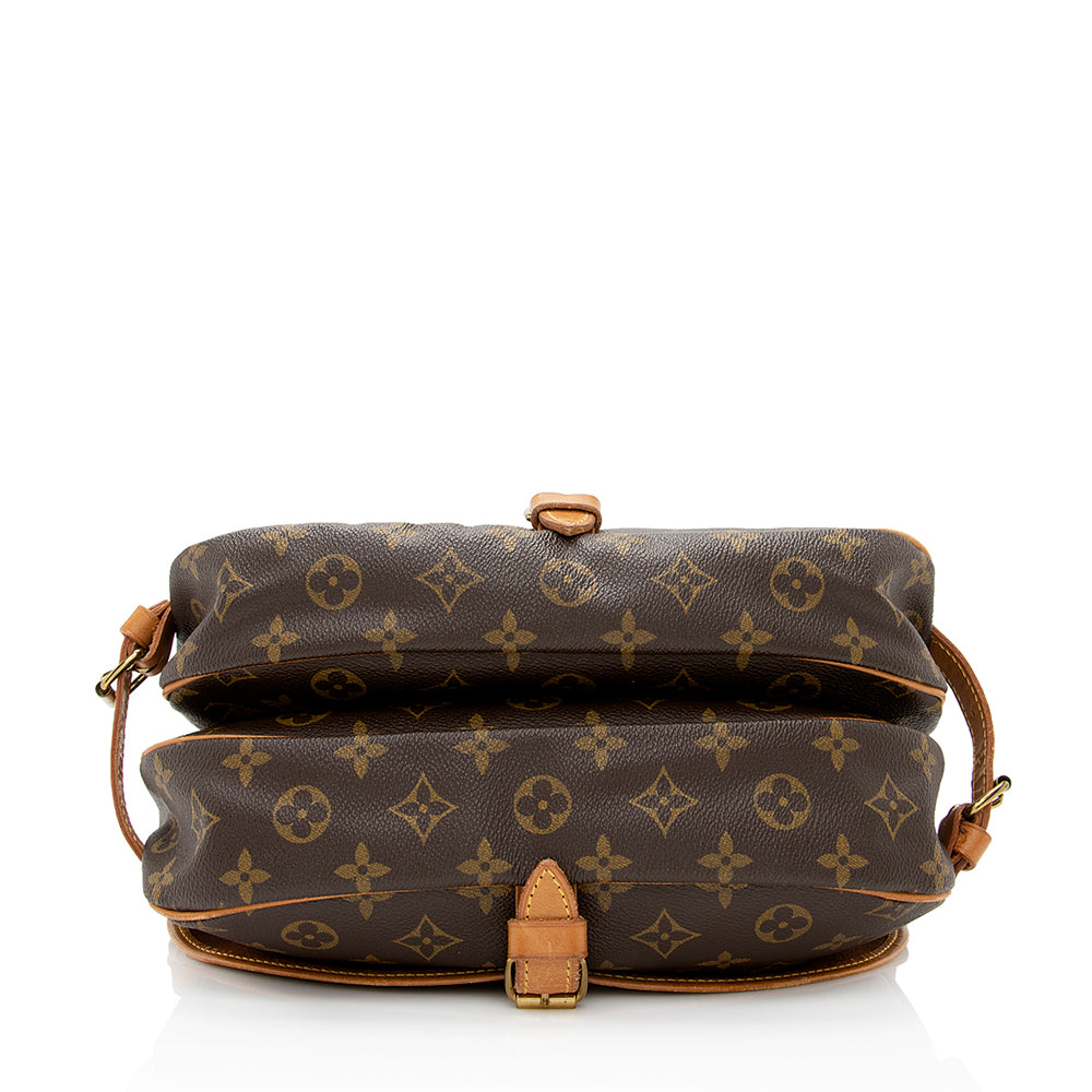 Louis Vuitton Vintage Monogram Canvas Saumur 30 Messenger Bag (SHF-21277)