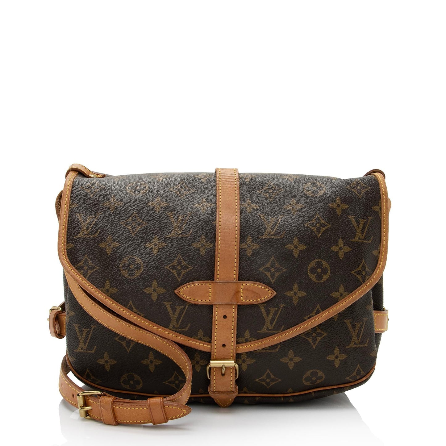 Louis Vuitton Vintage Monogram Canvas Saumur 30 Messenger Bag (SHF-TyPWbw)