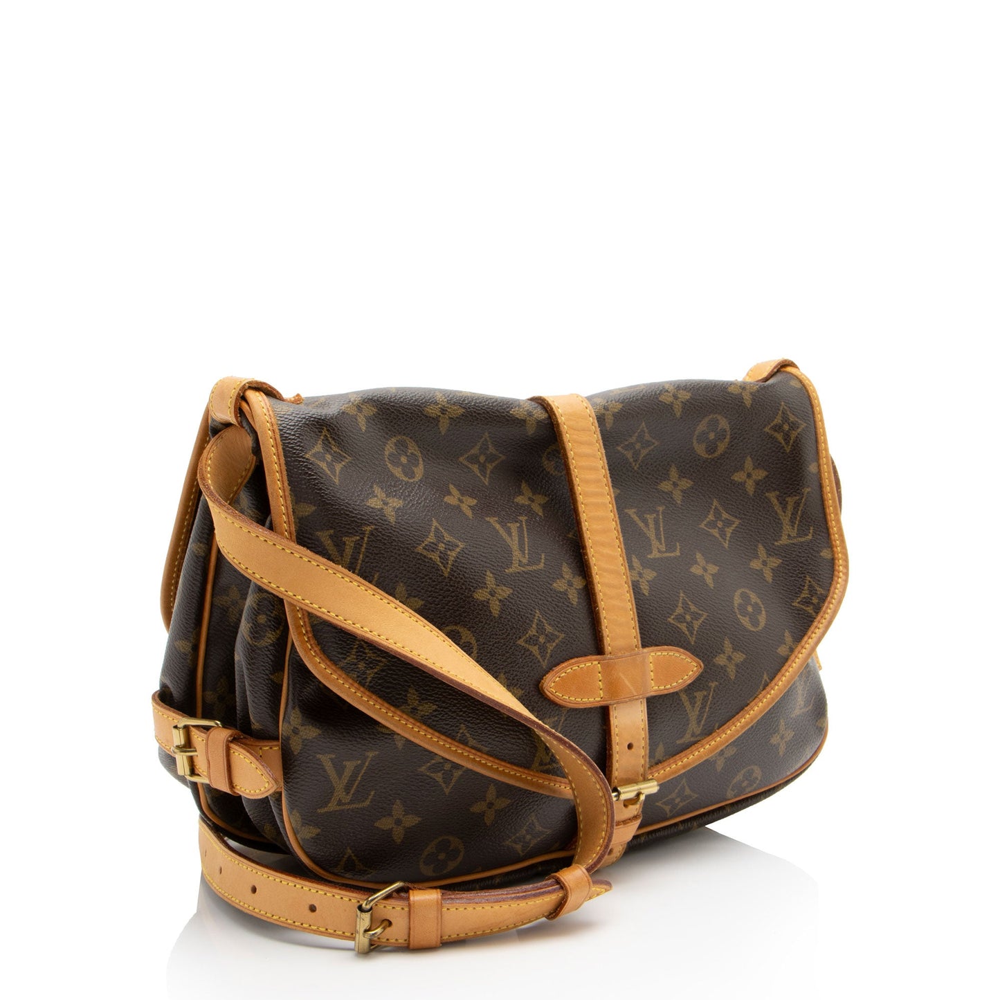 Louis Vuitton Vintage Monogram Canvas Saumur 30 Messenger (SHF-tbHDSP)