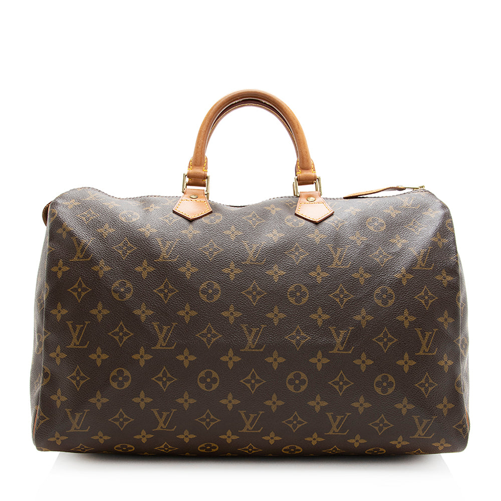 Louis Vuitton Vintage Monogram Canvas Speedy 40 Satchel (SHF-20189)