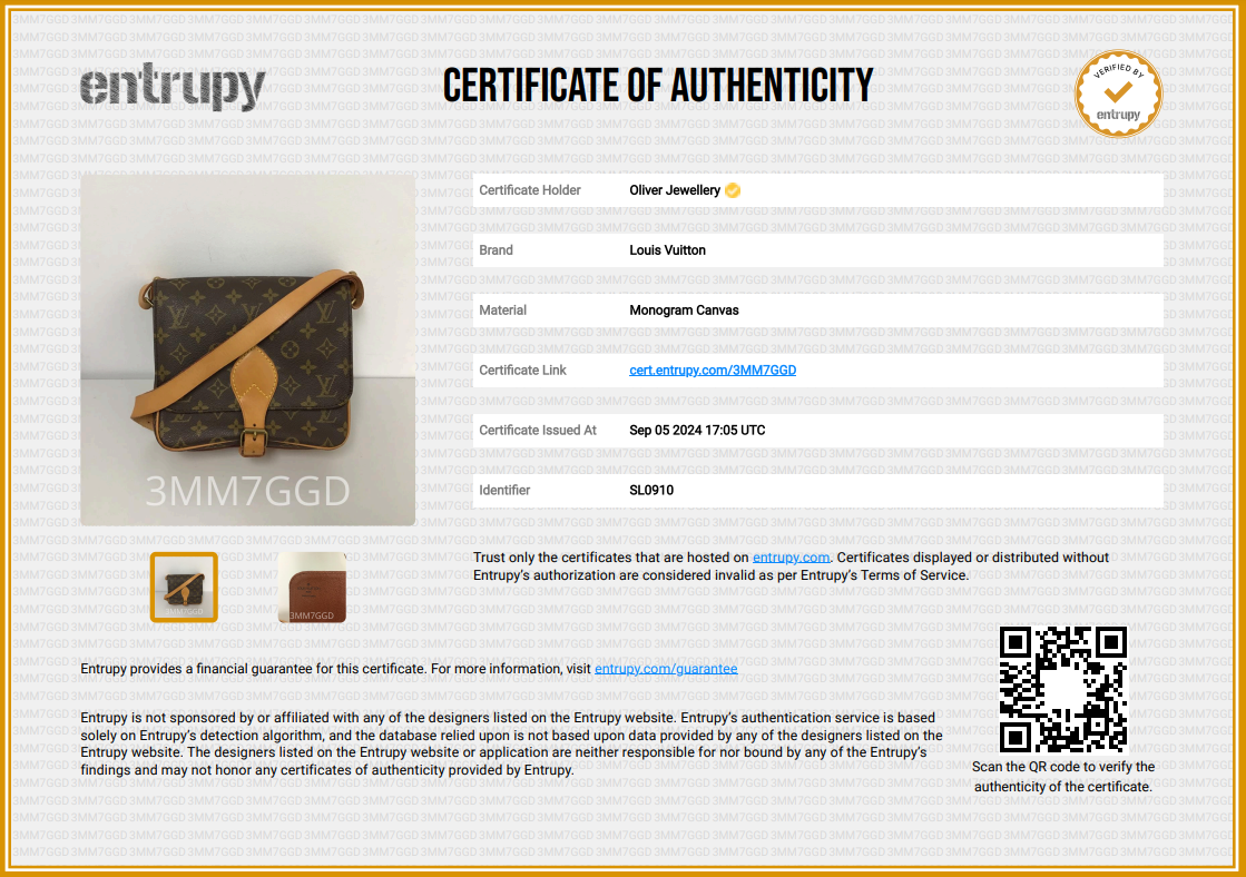 Louis Vuitton Vintage Monogram Cartouchiere MM