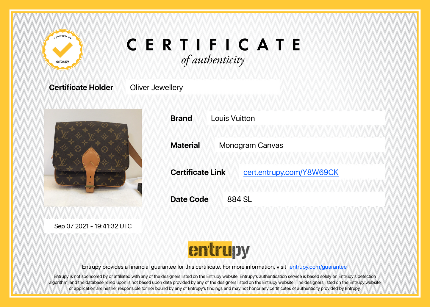 Louis Vuitton Vintage Monogram Cartouchiere MM
