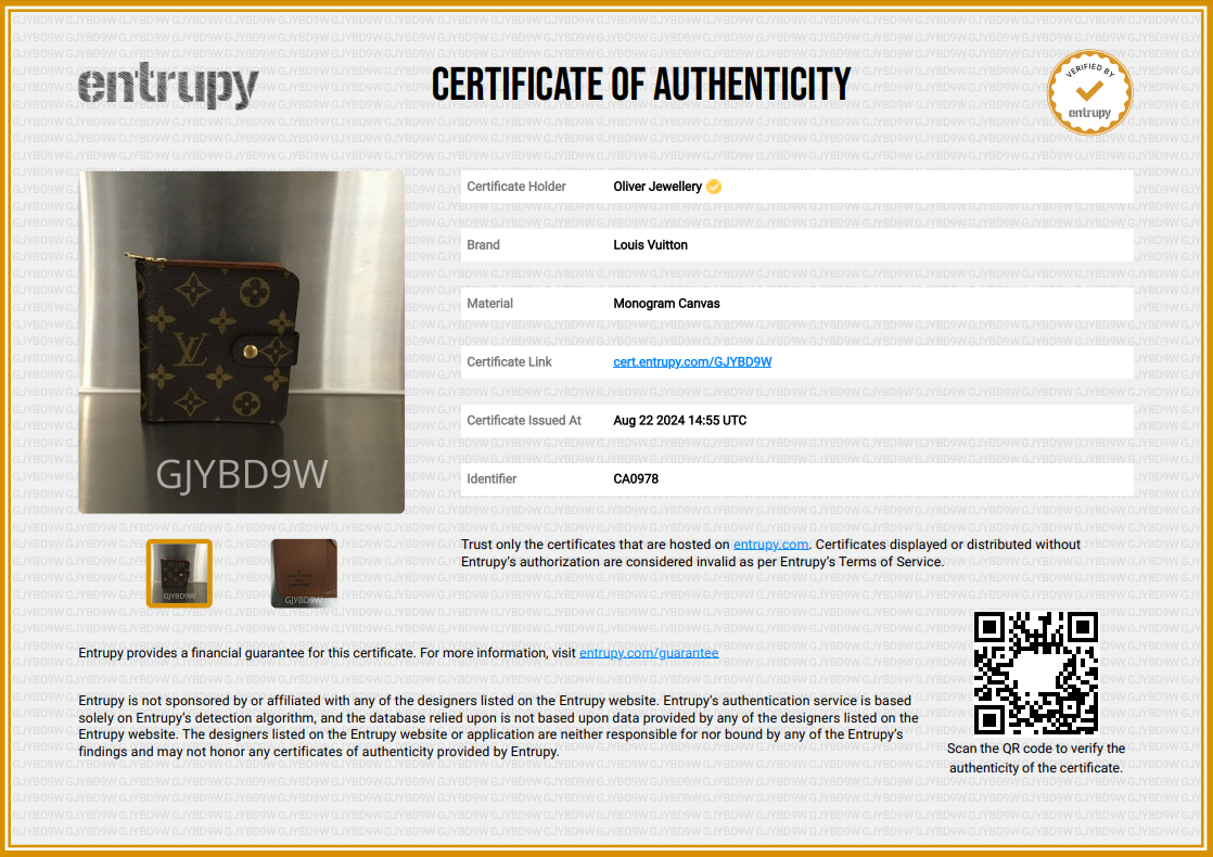 Louis Vuitton Vintage Monogram Compact Zippe Wallet