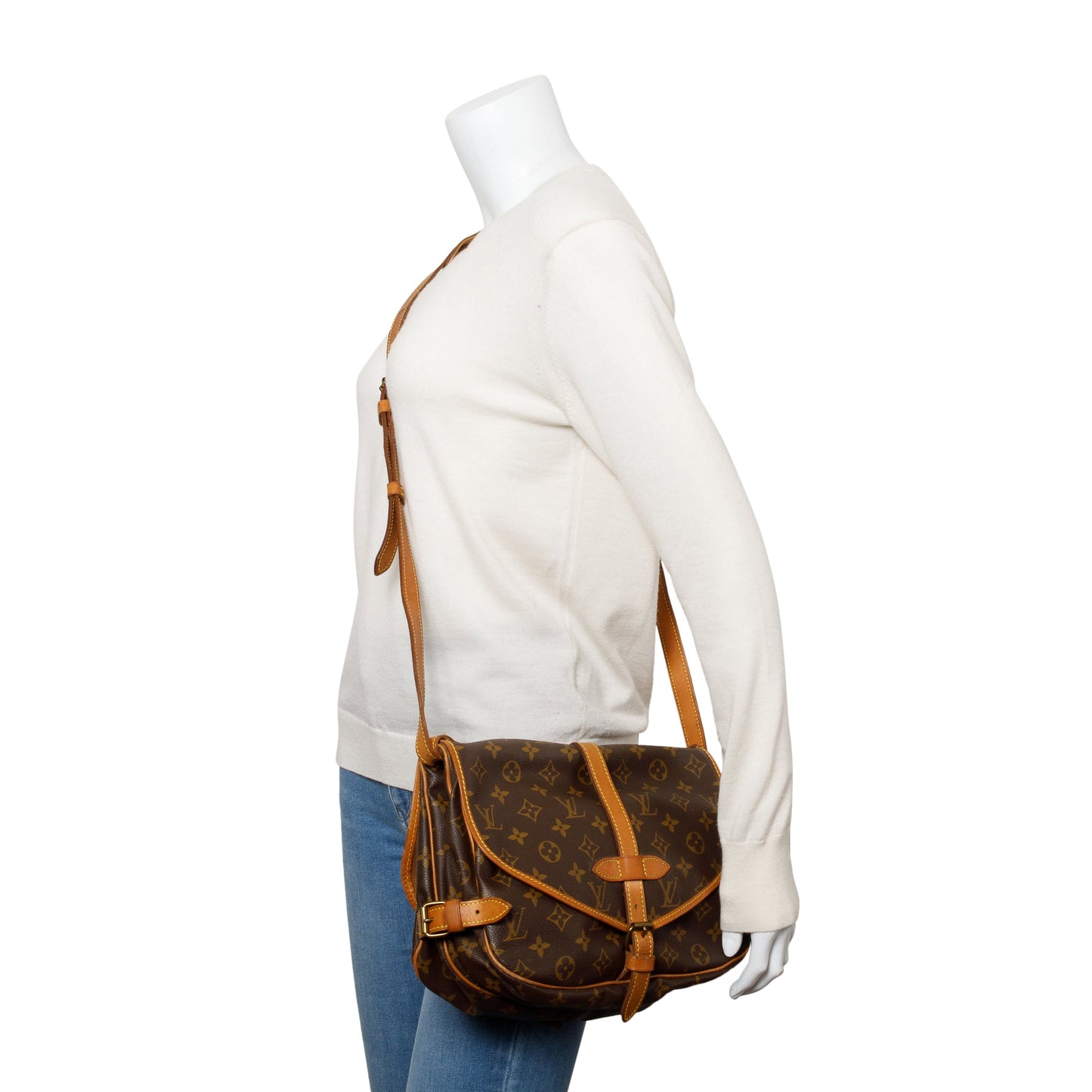 Louis Vuitton Vintage Monogram Saumur 30