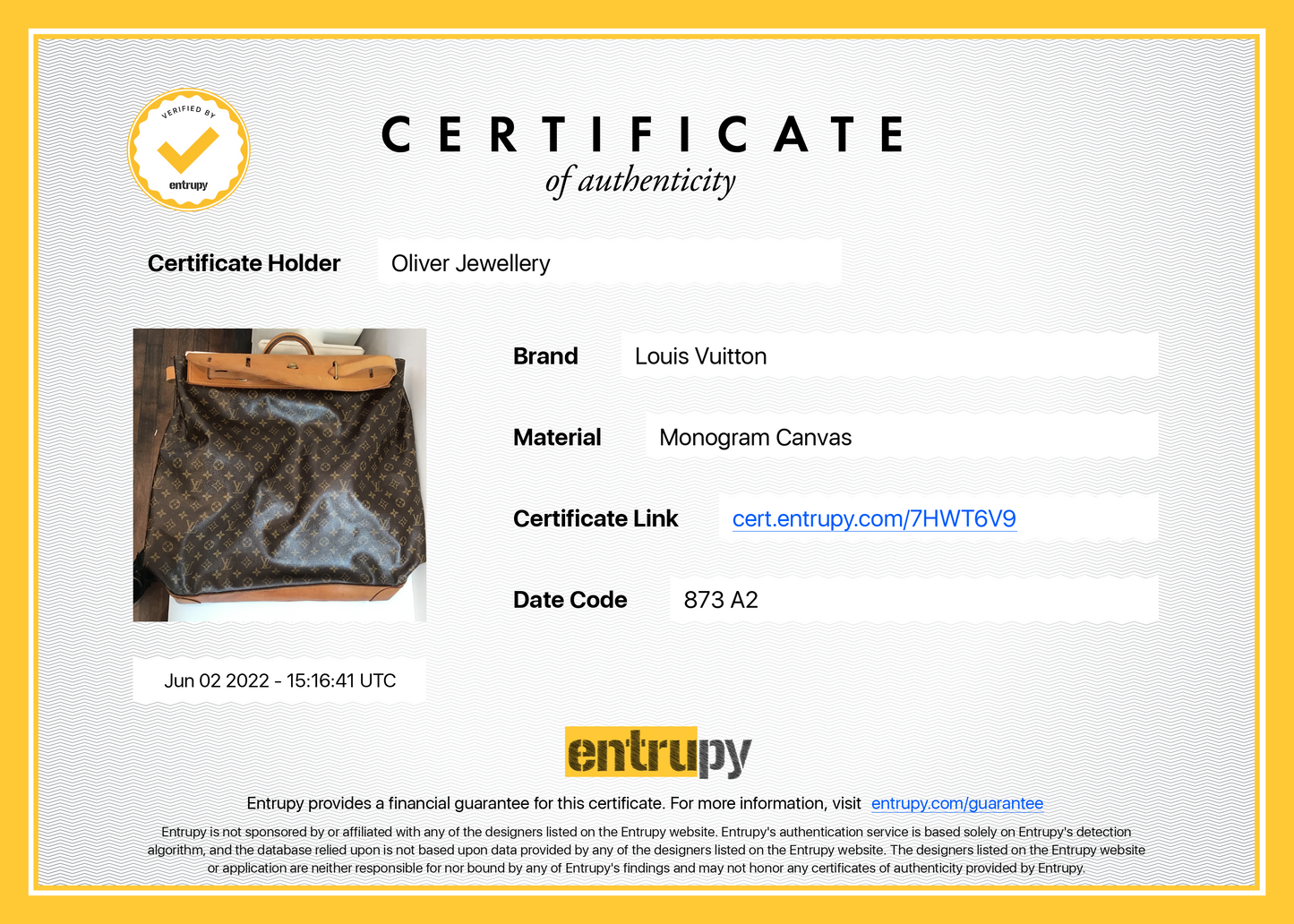 Louis Vuitton Vintage Monogram Steamer 55