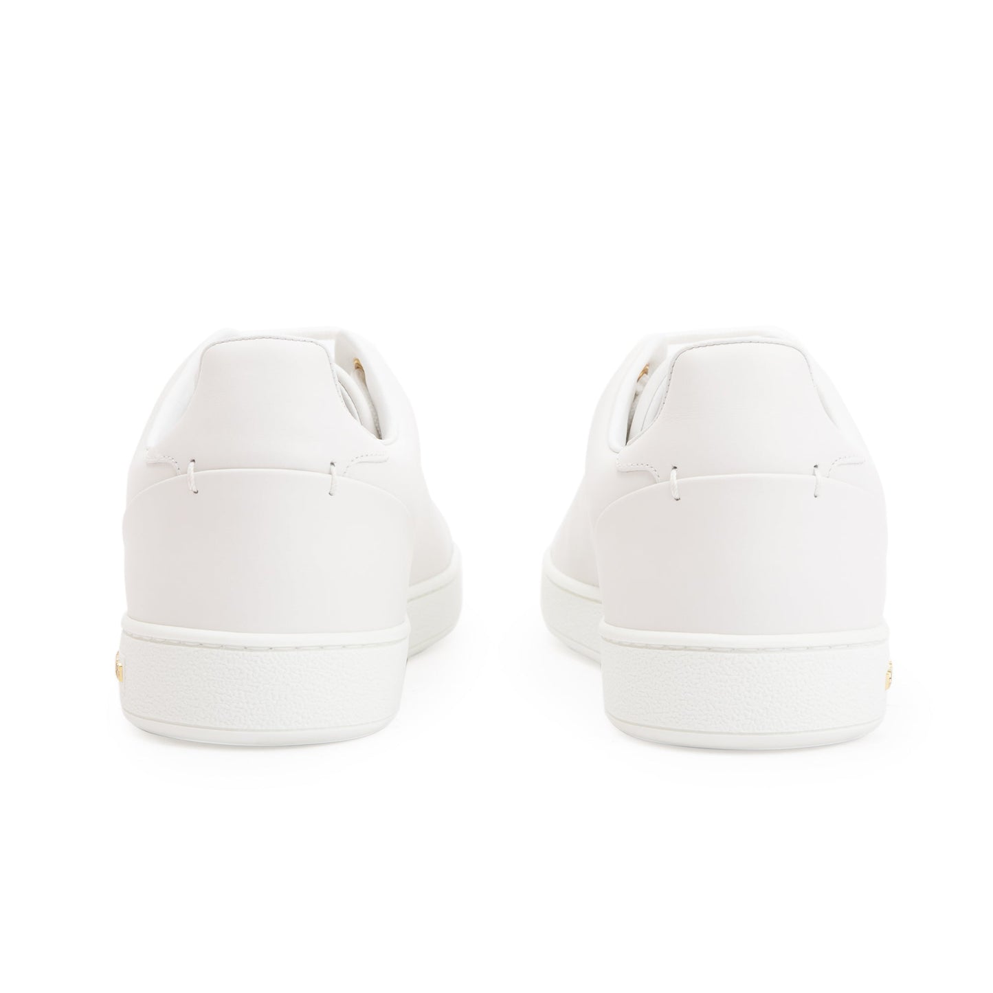 Louis Vuitton White Calfskin Leather Frontrow Trainer Sneakers, Size 39
