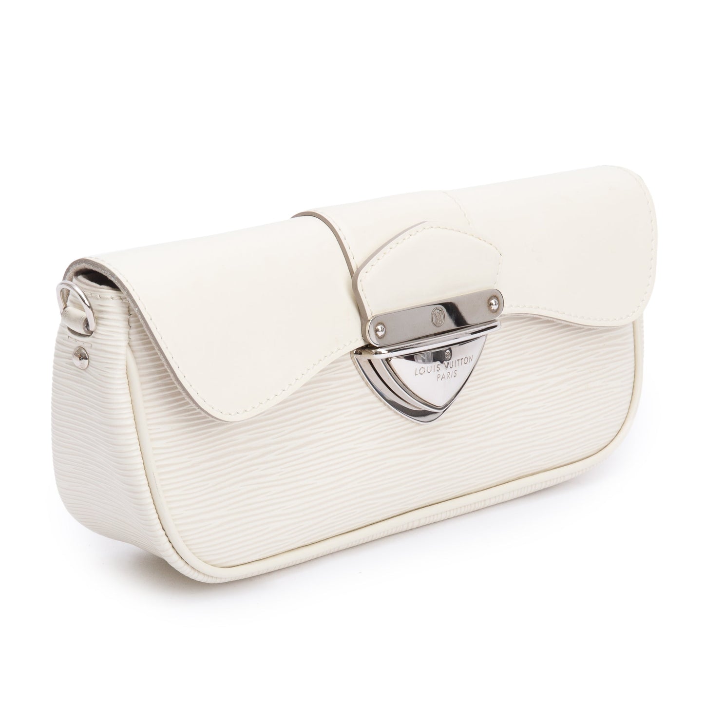 Louis Vuitton White Epi Leather Montaigne Clutch