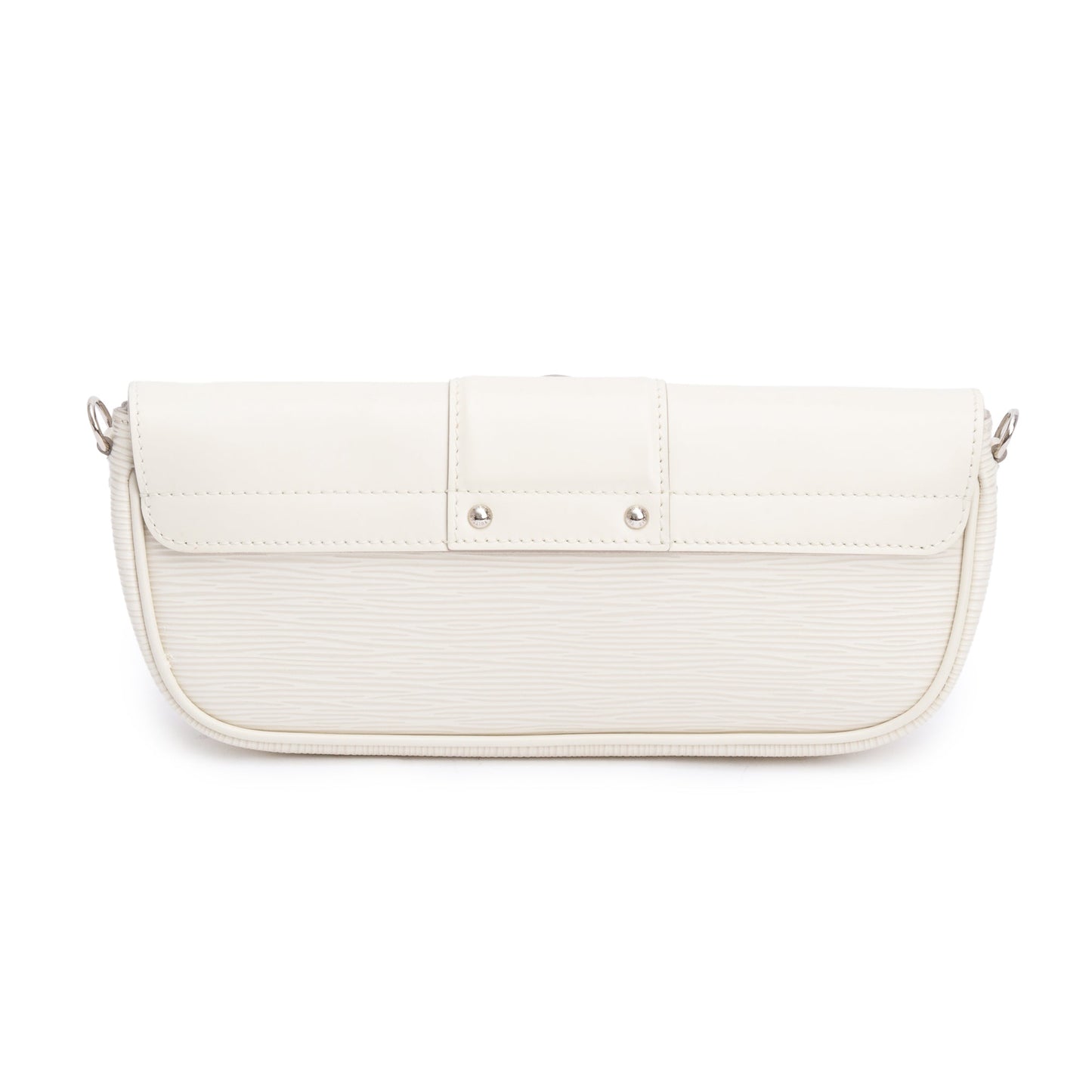 Louis Vuitton White Epi Leather Montaigne Clutch