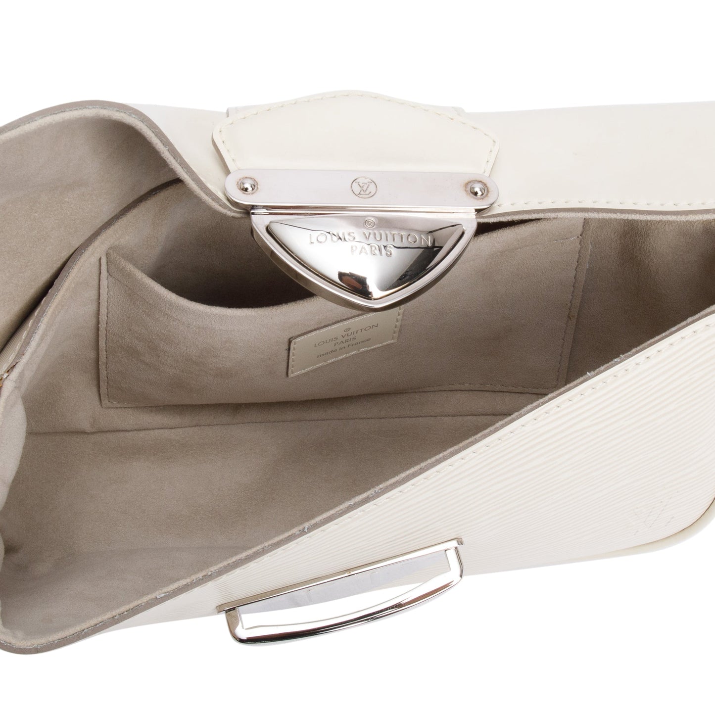 Louis Vuitton White Epi Leather Montaigne Clutch