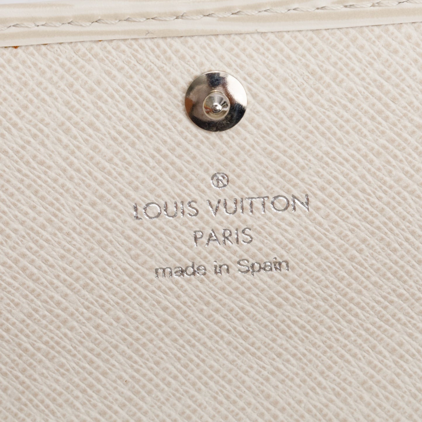 Louis Vuitton White Epi Leather Sarah Wallet