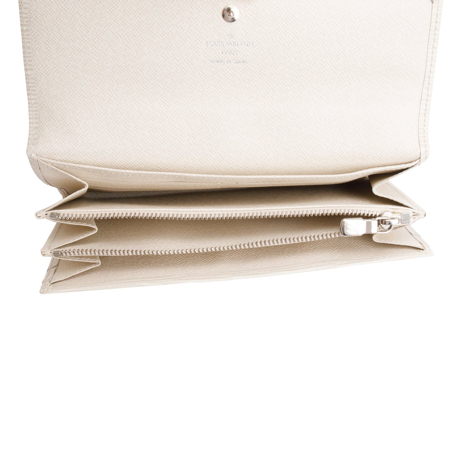 Louis Vuitton White Epi Leather Sarah Wallet