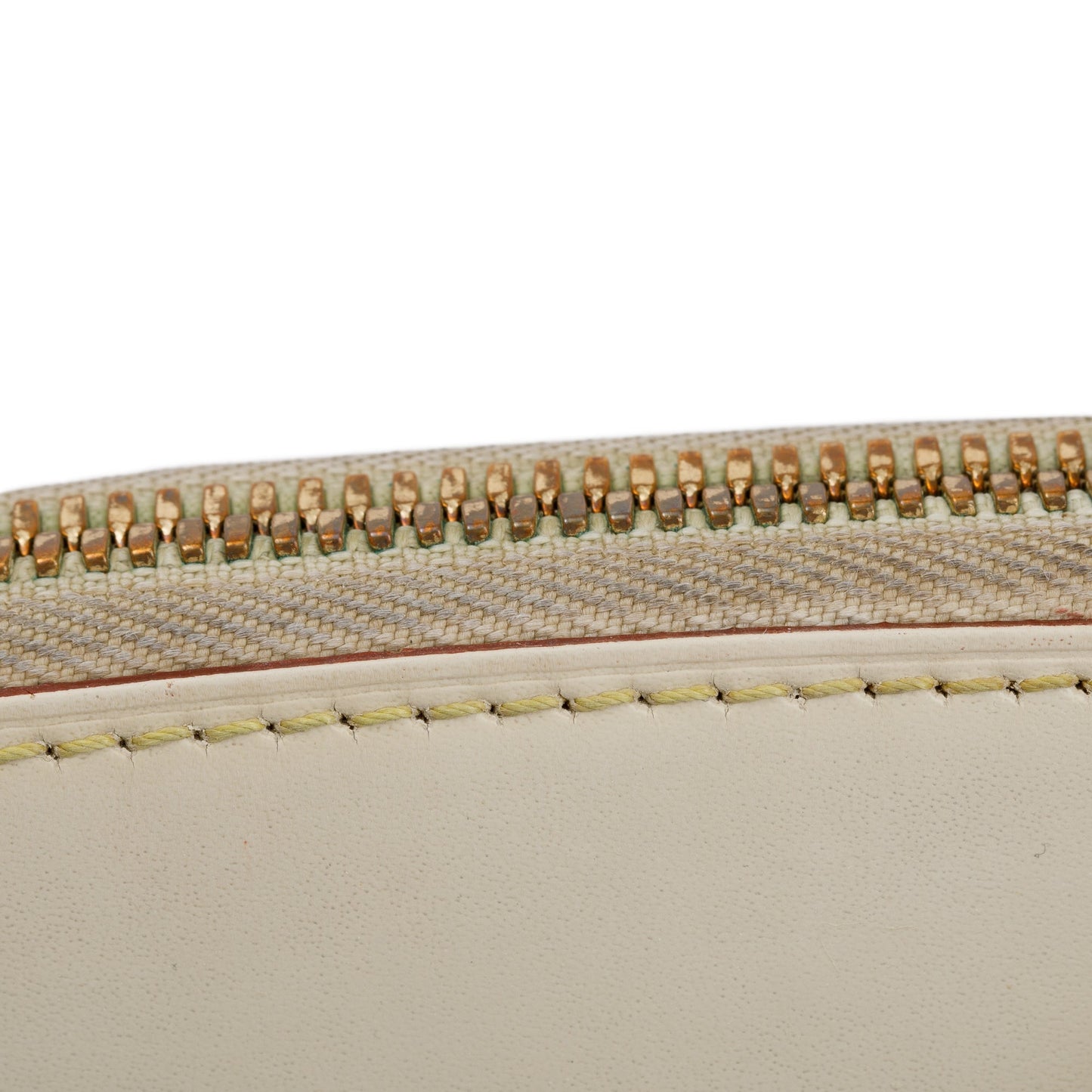 Louis Vuitton White Goatskin Leather Suhali Lockit Bag