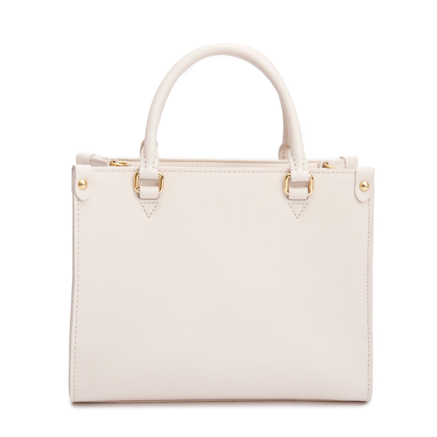 Louis Vuitton White Leather Lock & Go Handle Bag