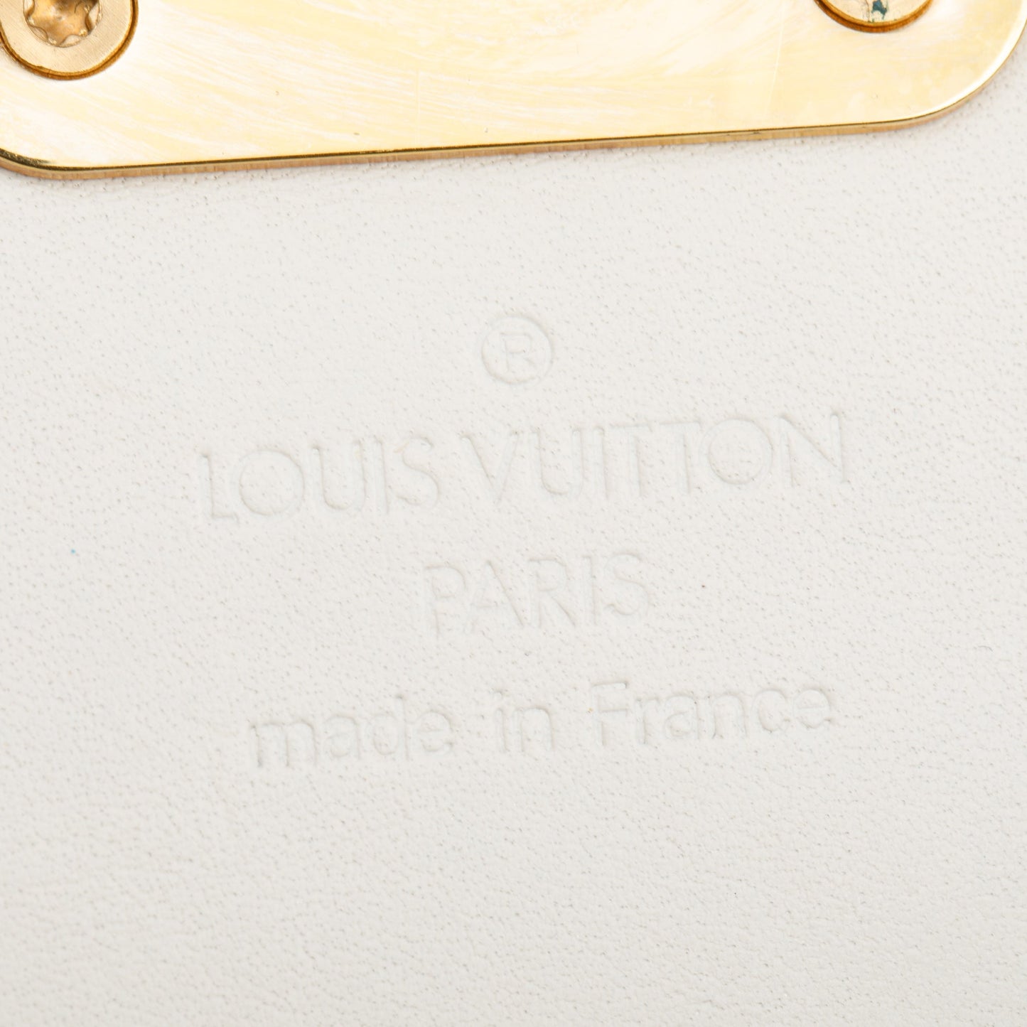 Louis Vuitton White Leather Suhali L'Aimable Bag