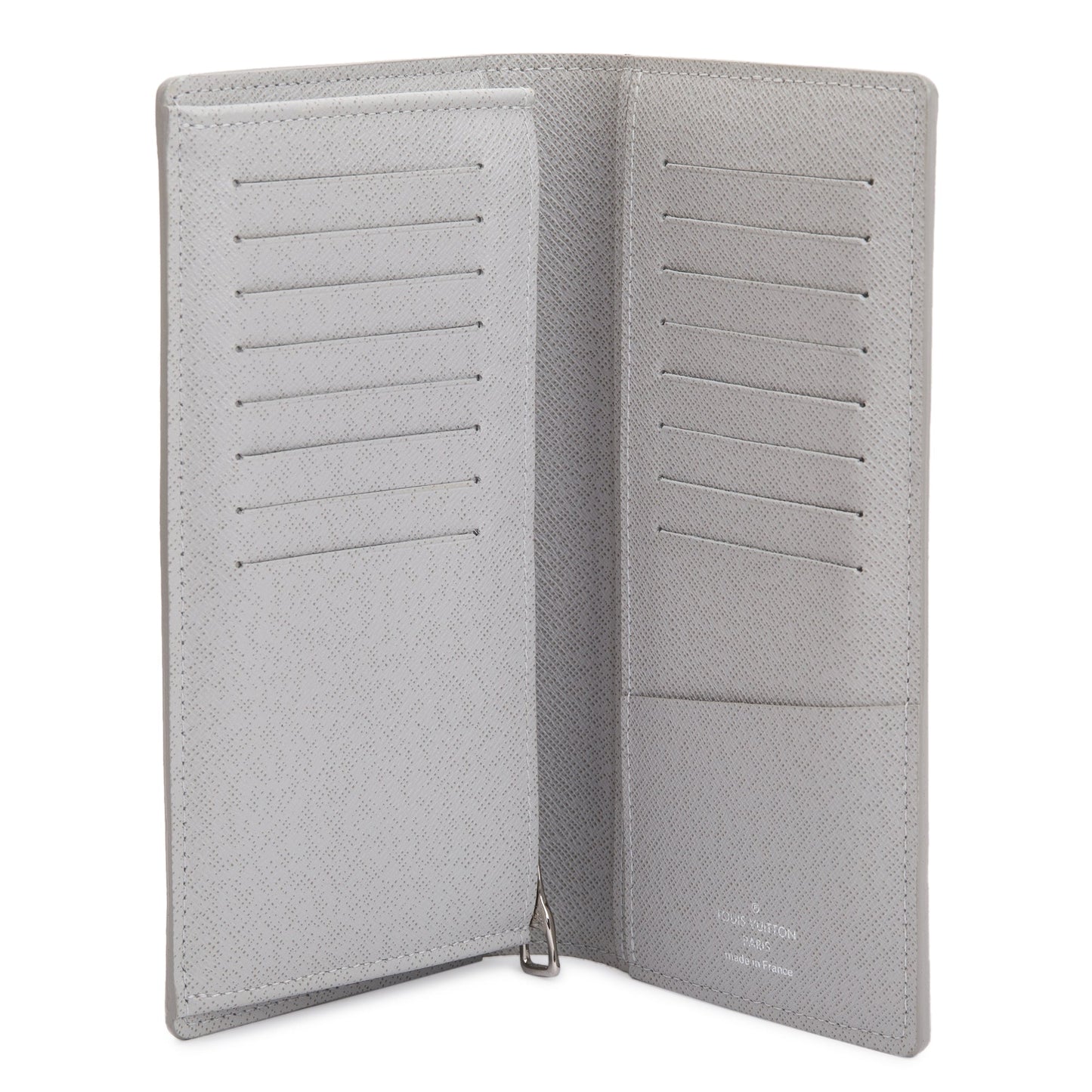 Louis Vuitton White Monogram Limited Edition Logo Story Brazza Wallet