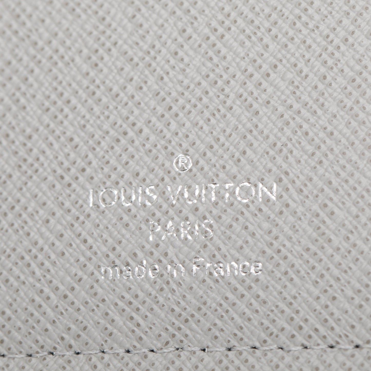 Louis Vuitton White Monogram Limited Edition Logo Story Brazza Wallet