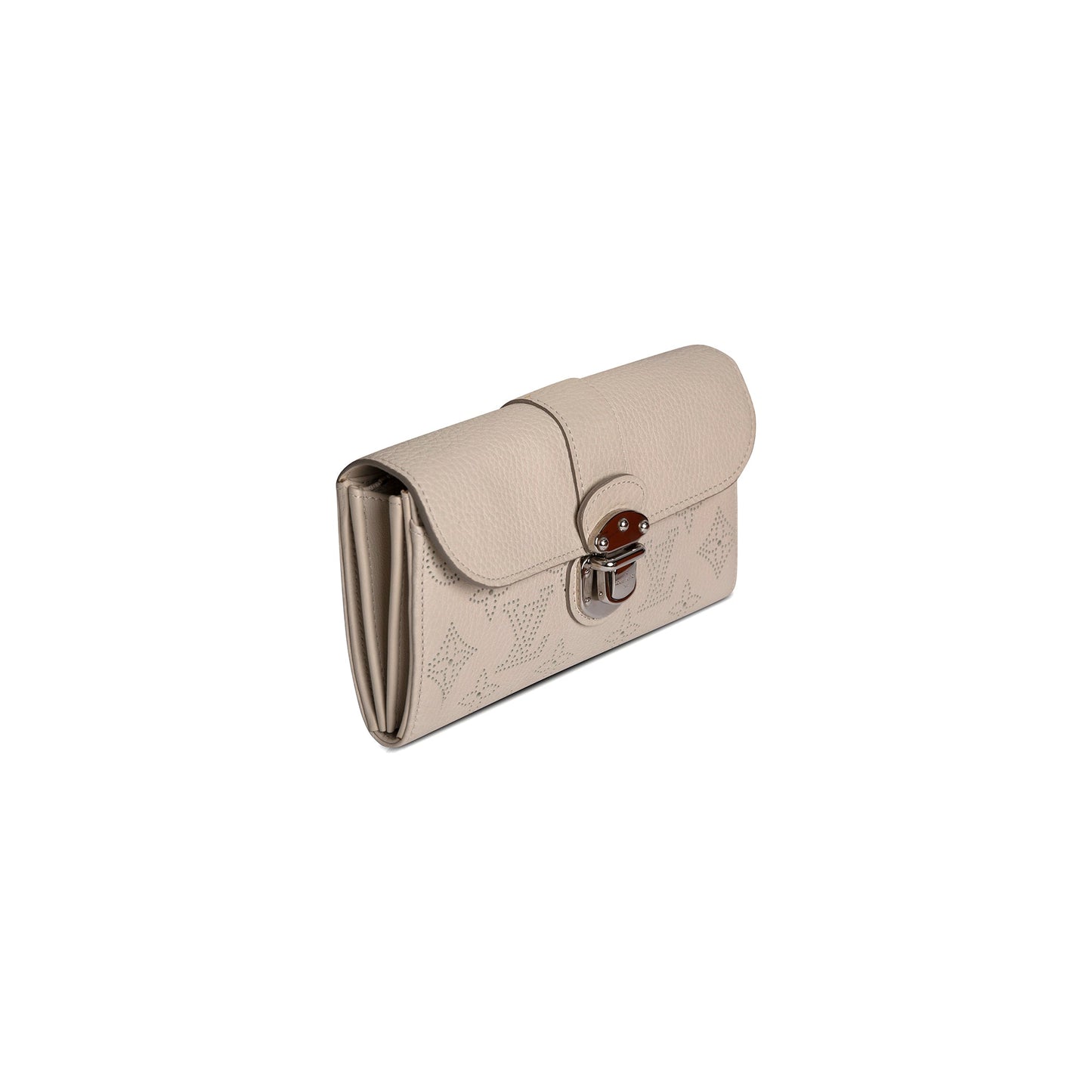 Louis Vuitton White Monogram Mahina Leather Amelia Wallet
