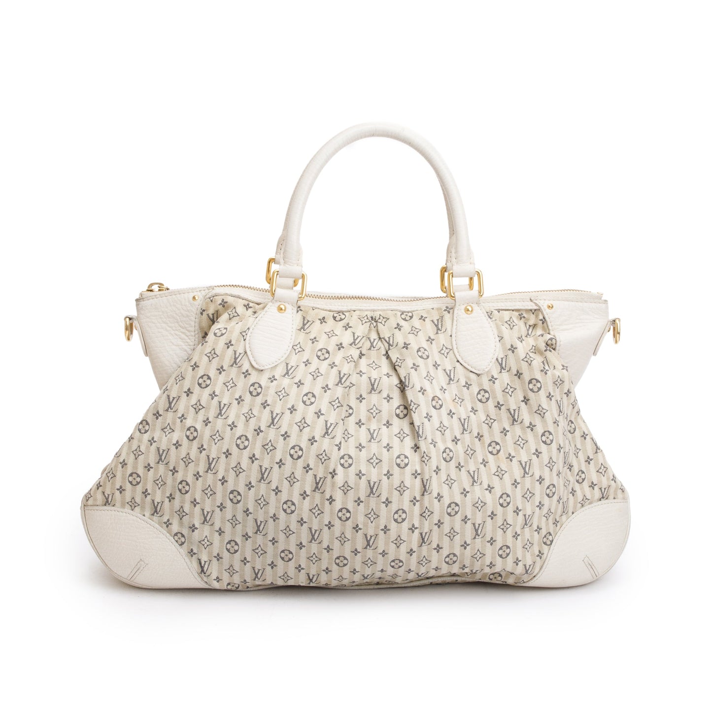 Louis Vuitton White Monogram Mini Lin Croisette Marina Bag