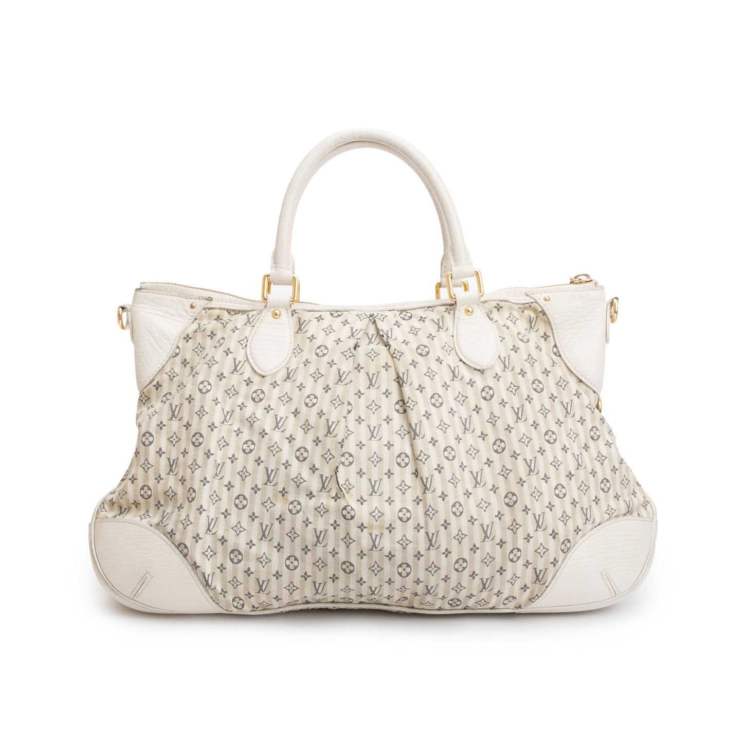 Louis Vuitton White Monogram Mini Lin Croisette Marina Bag