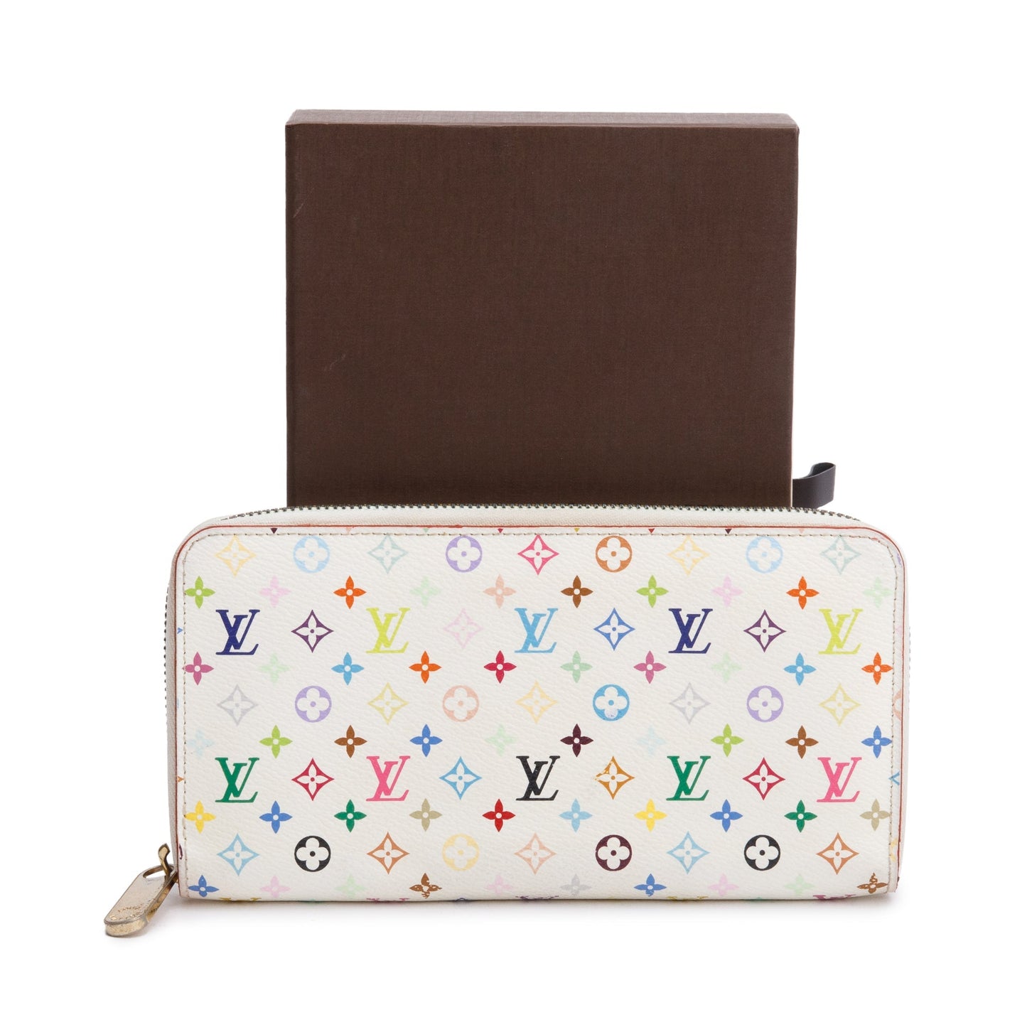 Louis Vuitton White Monogram Multicolor Zippy Wallet