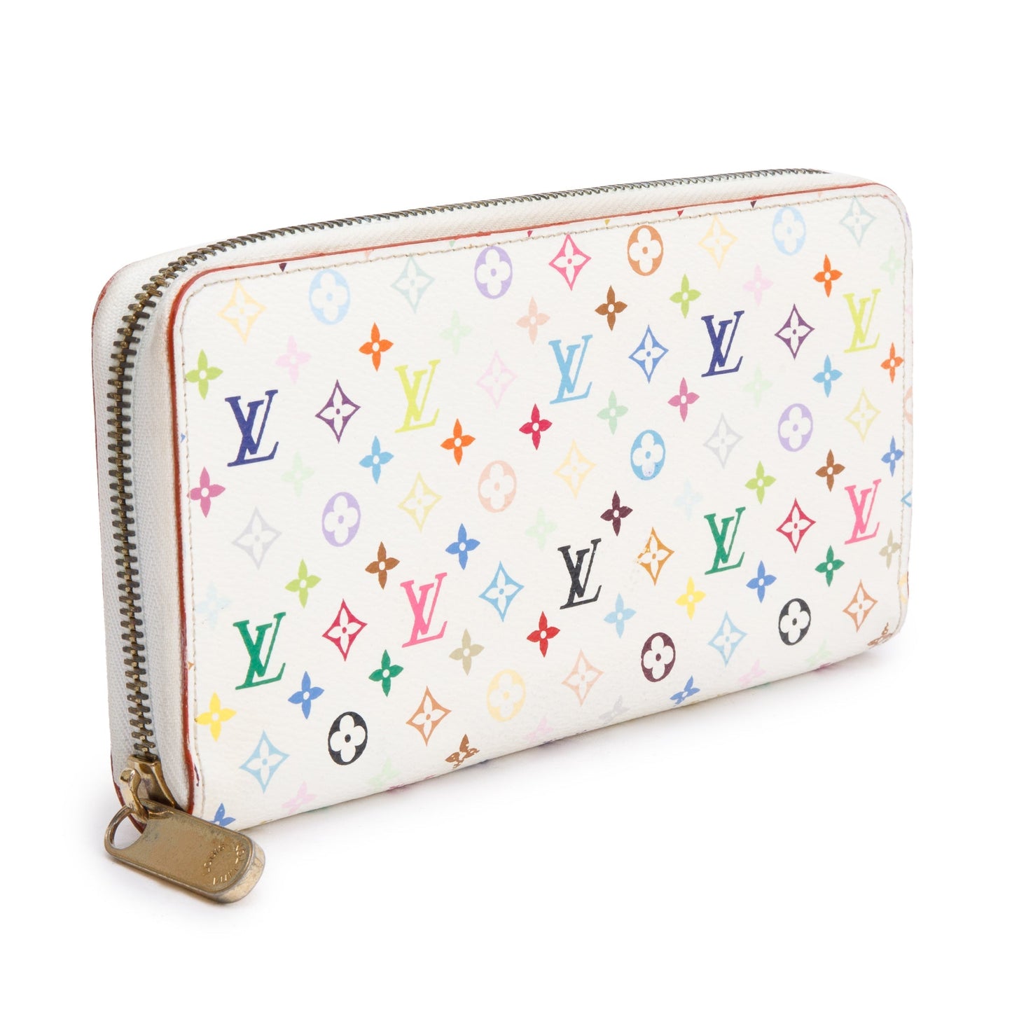 Louis Vuitton White Monogram Multicolor Zippy Wallet