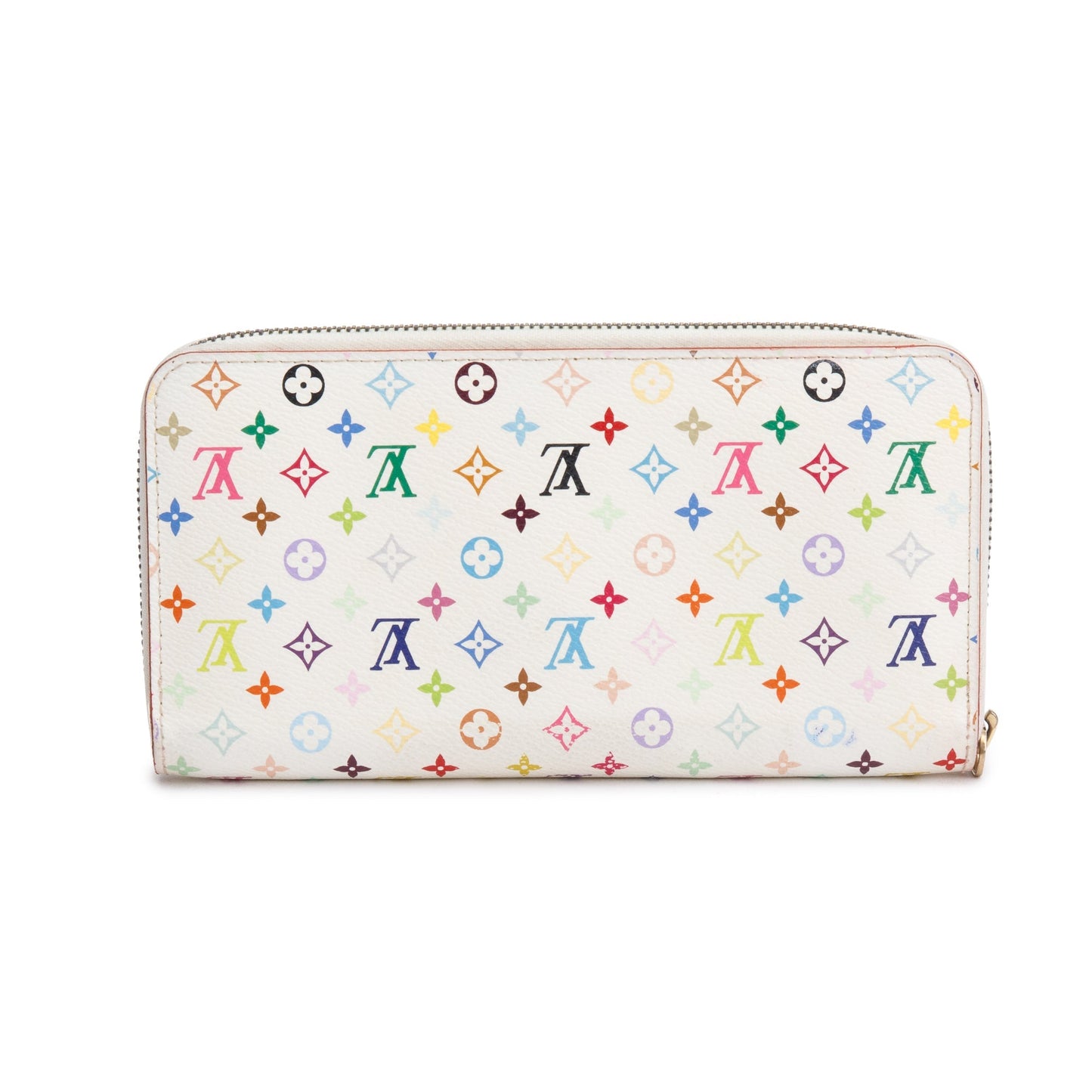Louis Vuitton White Monogram Multicolor Zippy Wallet