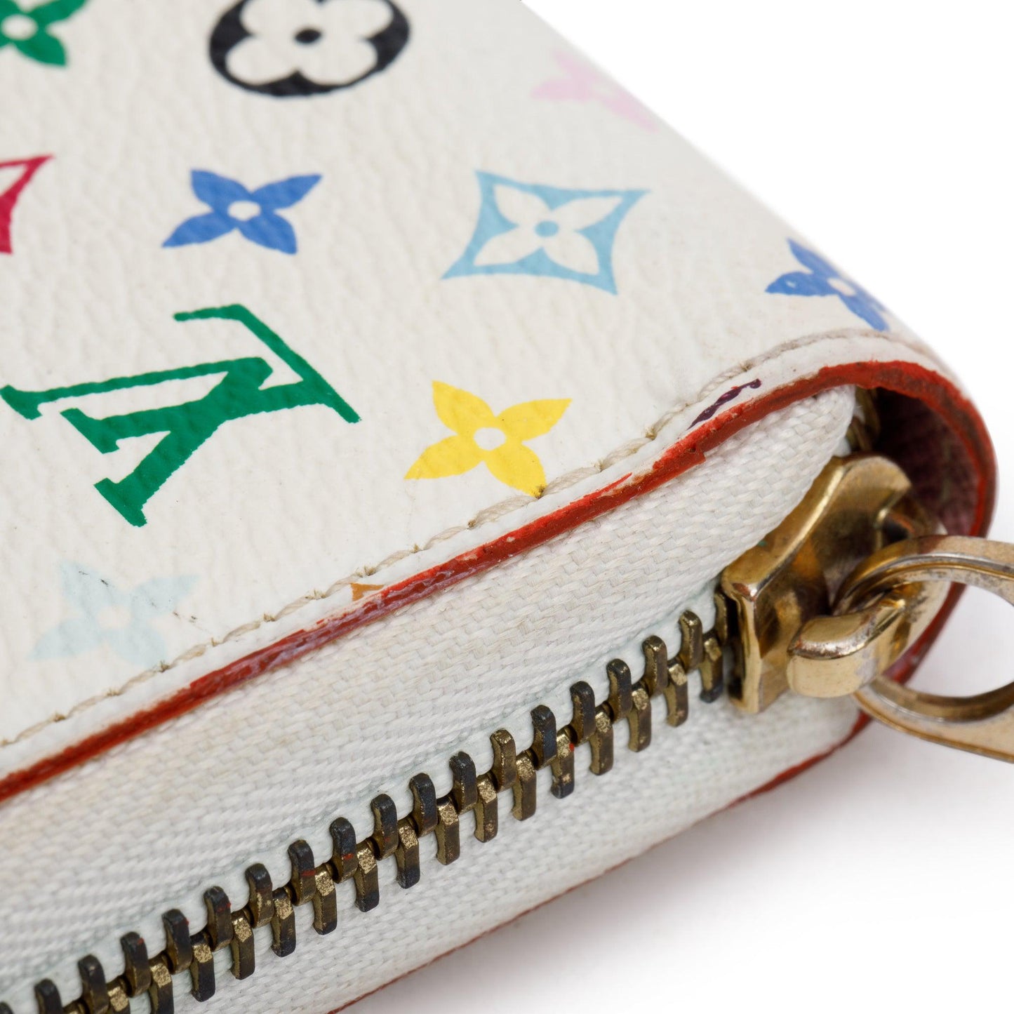 Louis Vuitton White Monogram Multicolor Zippy Wallet