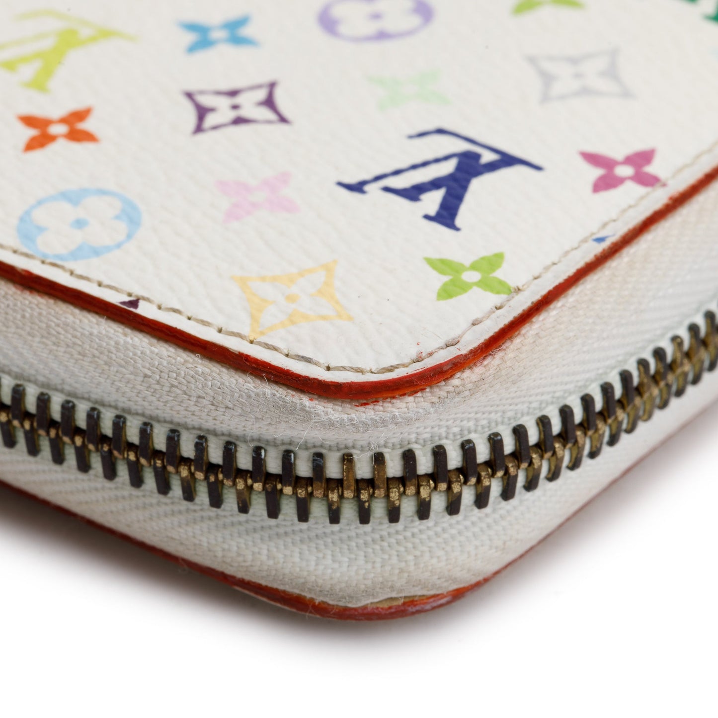Louis Vuitton White Monogram Multicolor Zippy Wallet
