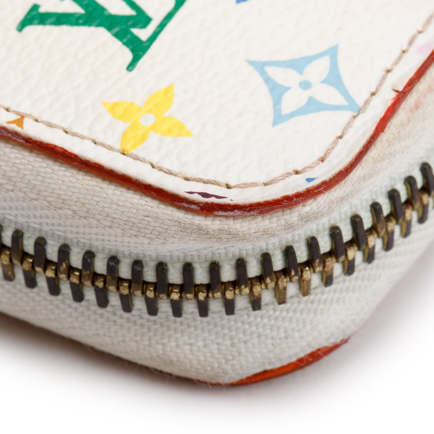 Louis Vuitton White Monogram Multicolor Zippy Wallet
