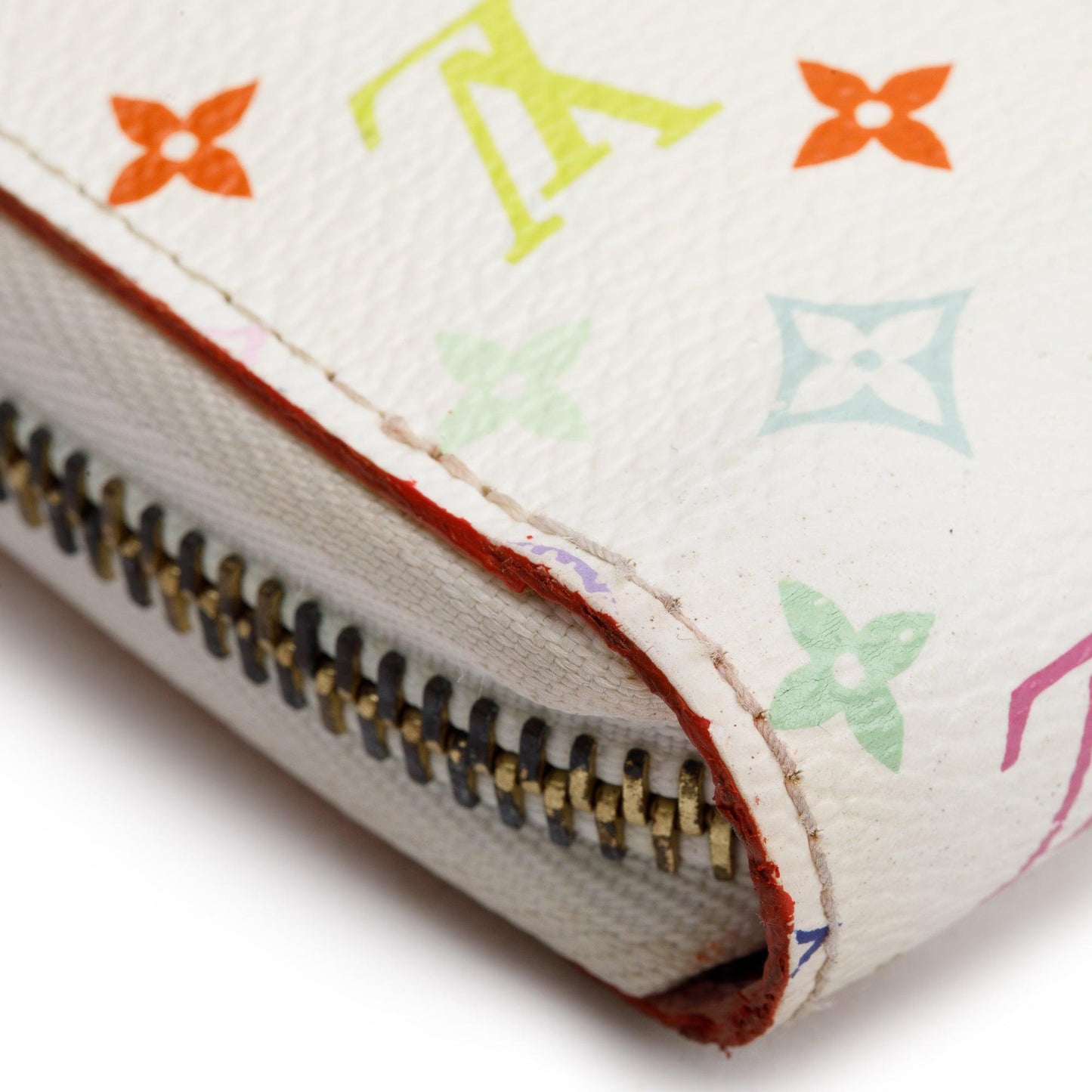 Louis Vuitton White Monogram Multicolor Zippy Wallet