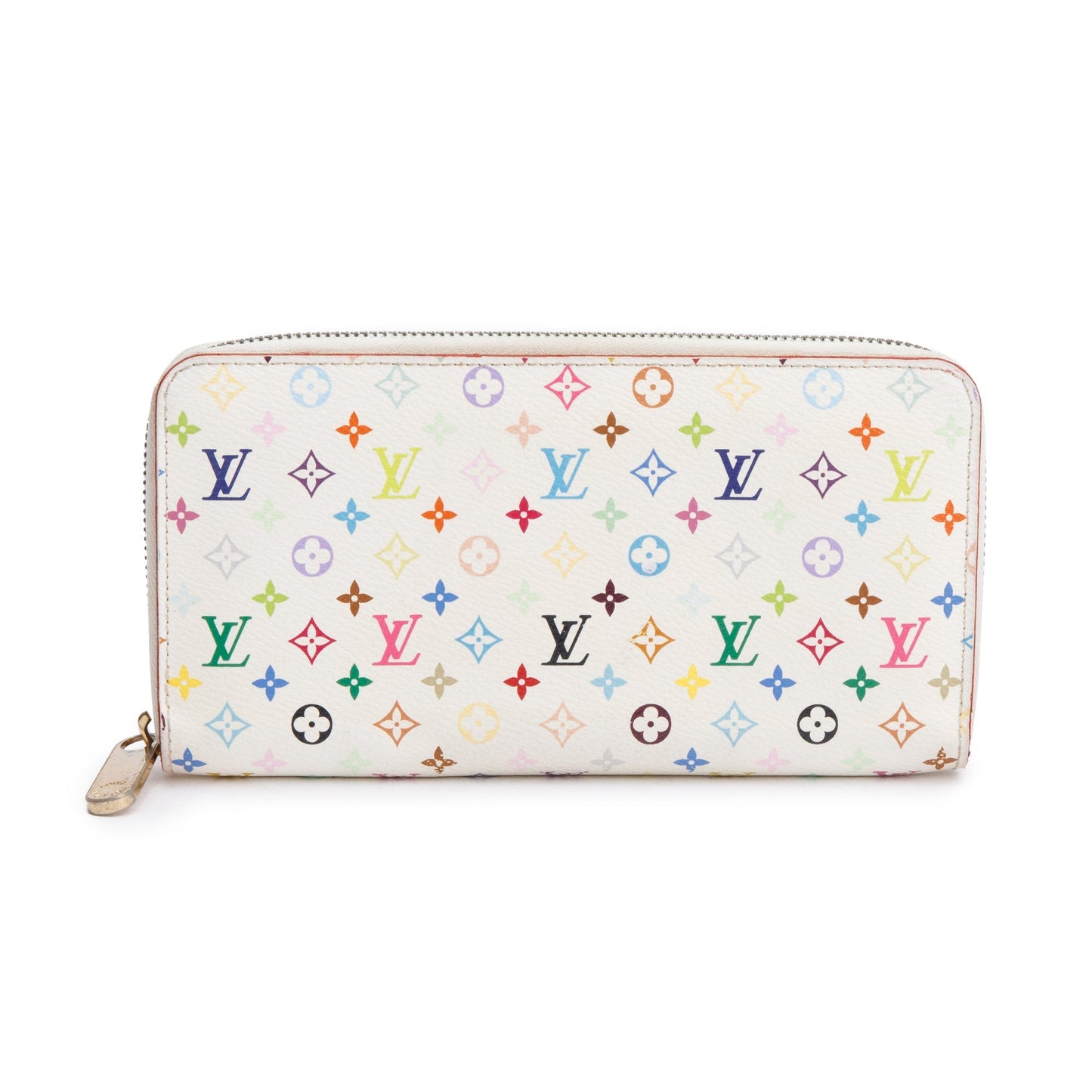 Louis Vuitton White Monogram Multicolor Zippy Wallet