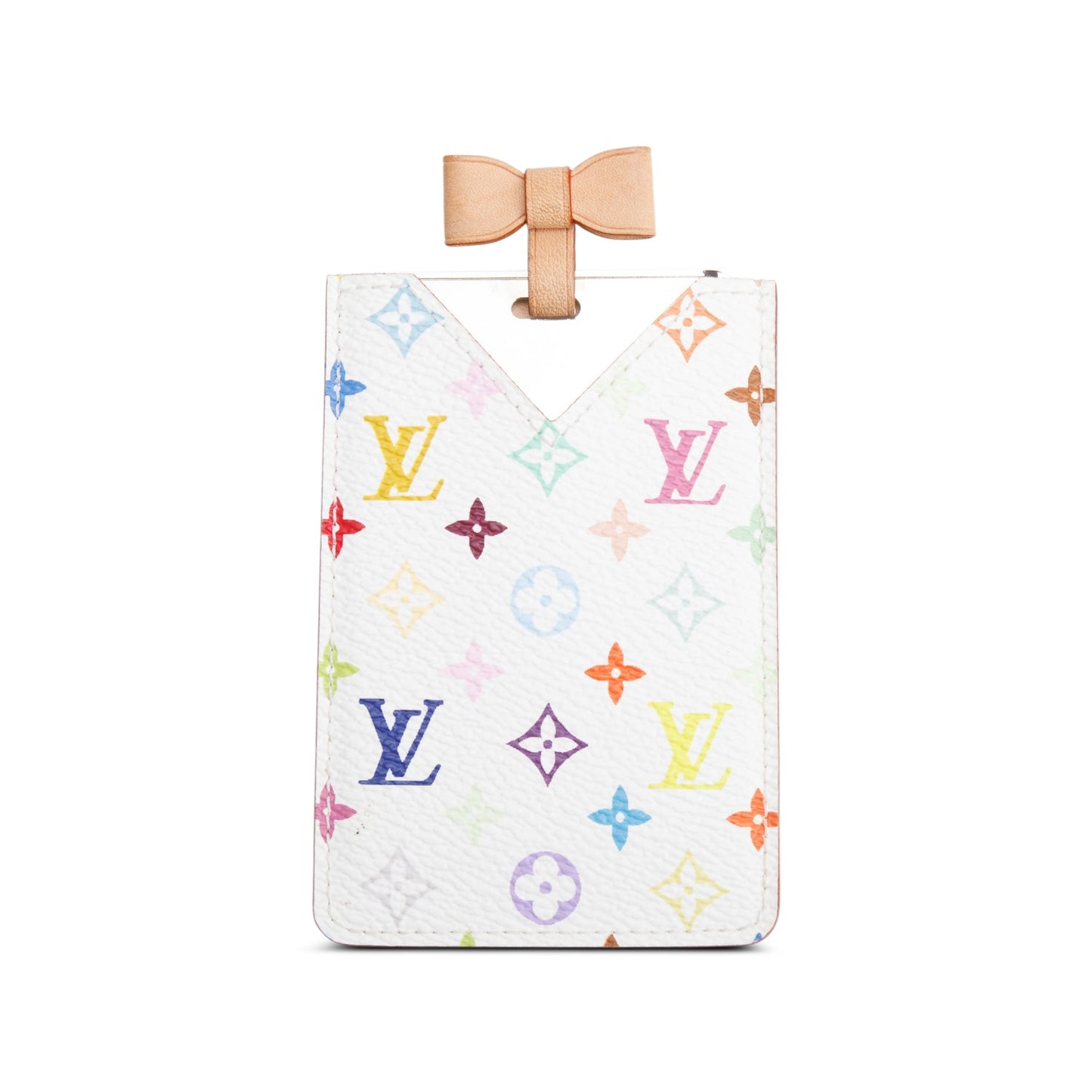 Louis Vuitton White Monogram Multicolore Case Pouch with Mirror