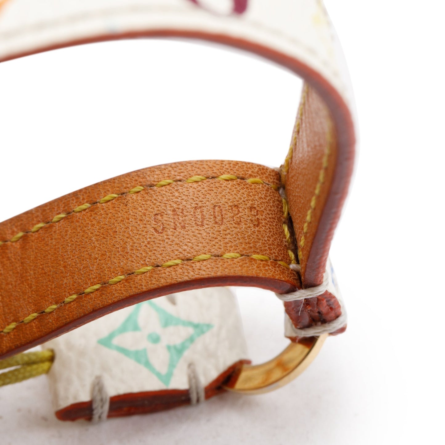Louis Vuitton White Monogram Multicolore Phone Strap