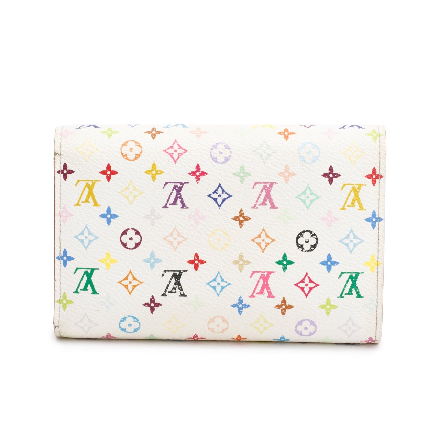 Louis Vuitton White Multicolor Monogram Alxandra Wallet