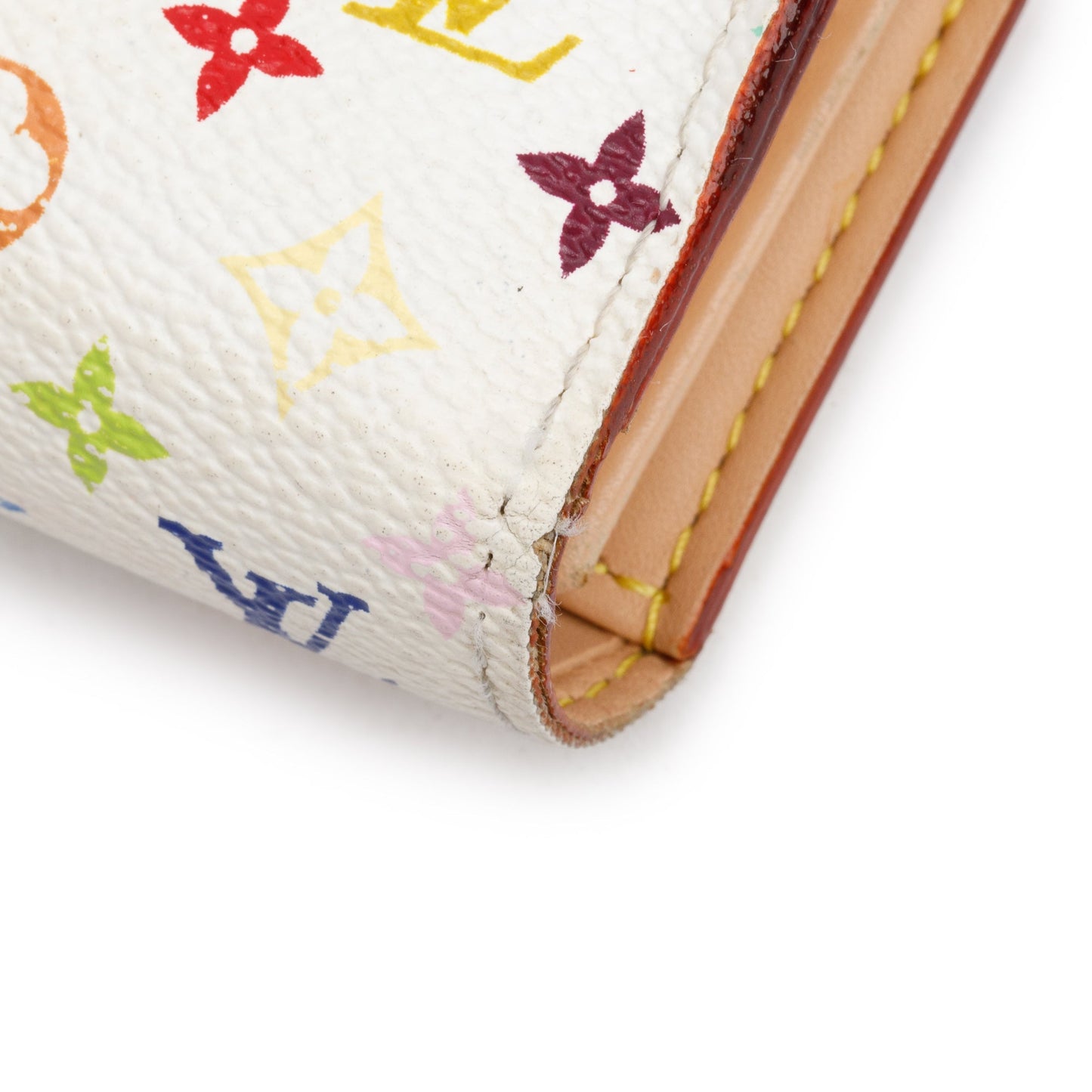 Louis Vuitton White Multicolor Monogram Alxandra Wallet