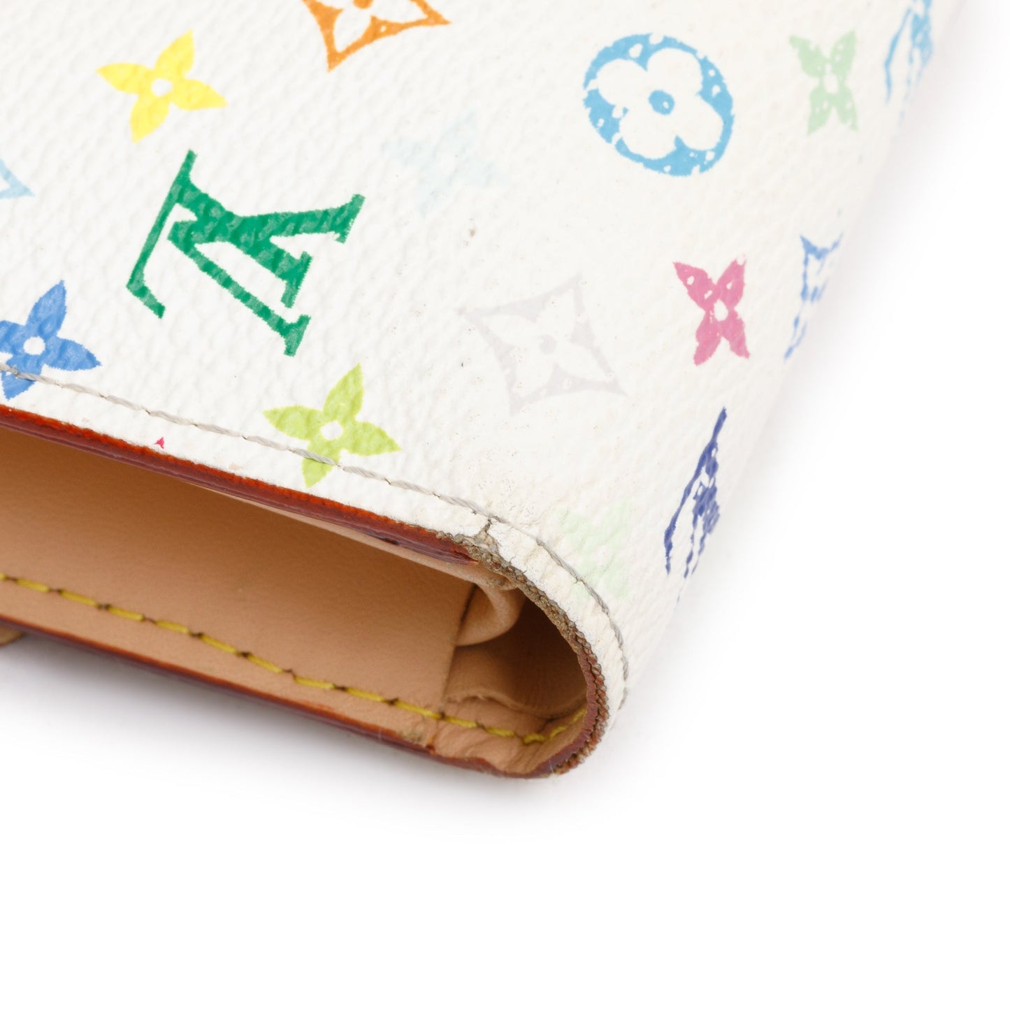 Louis Vuitton White Multicolor Monogram Alxandra Wallet