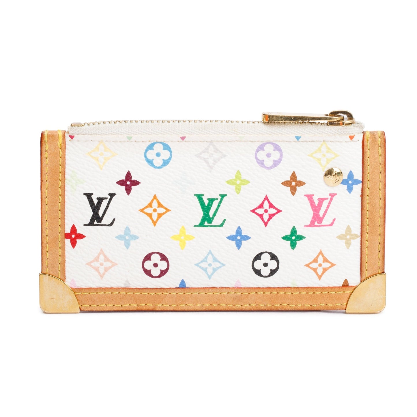 Louis Vuitton White Multicolore Key Pouch