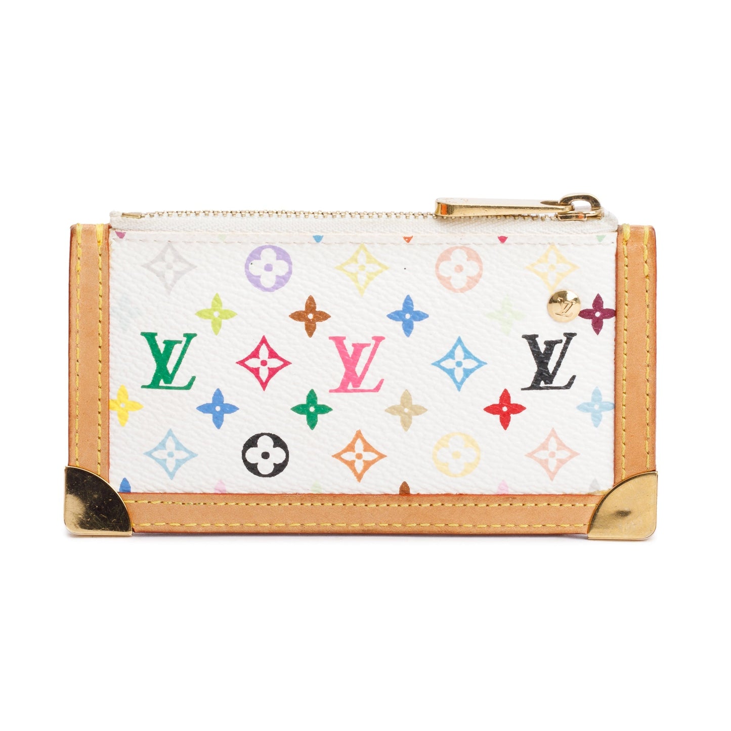 Louis Vuitton White Multicolore Key Pouch