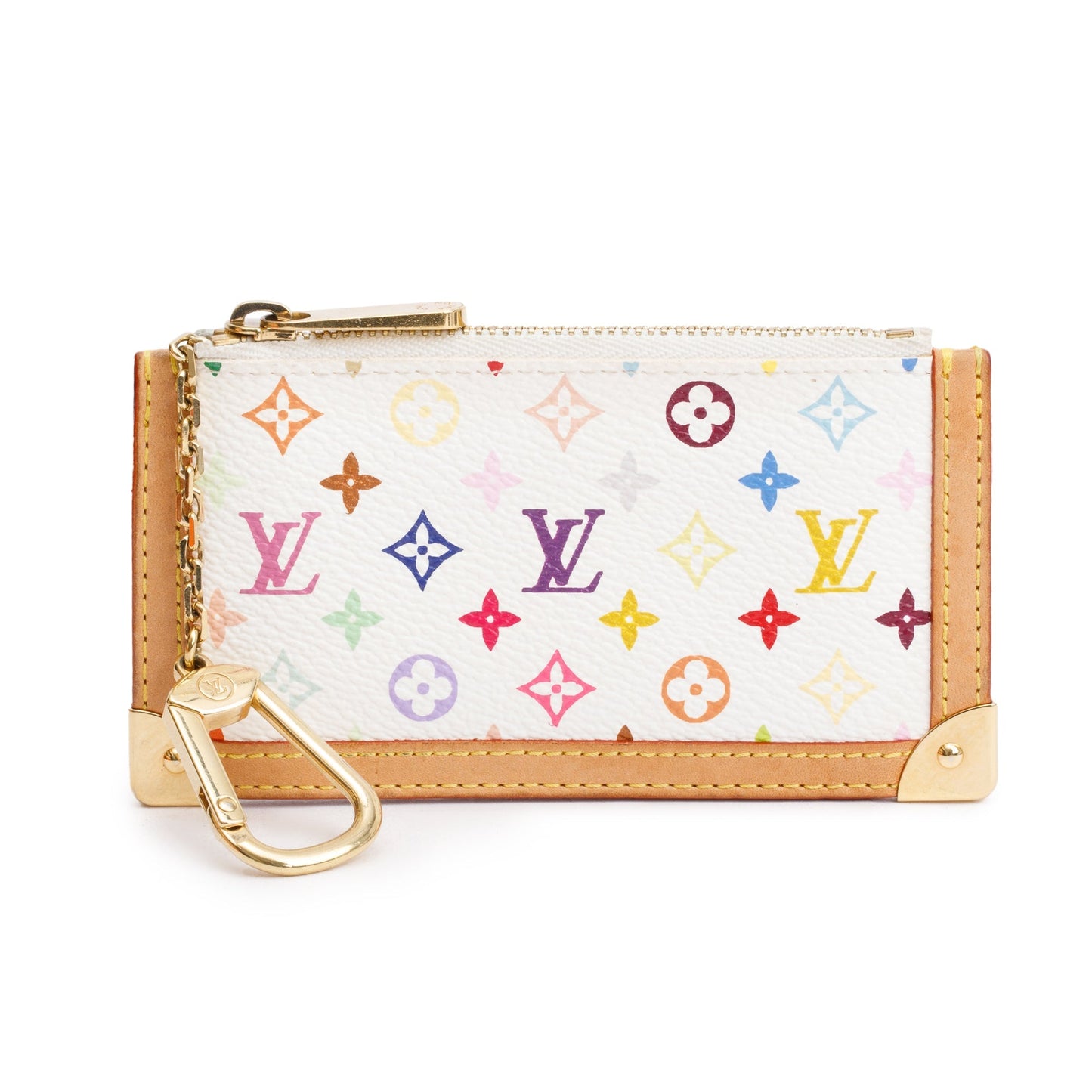Louis Vuitton White Multicolore Key Pouch