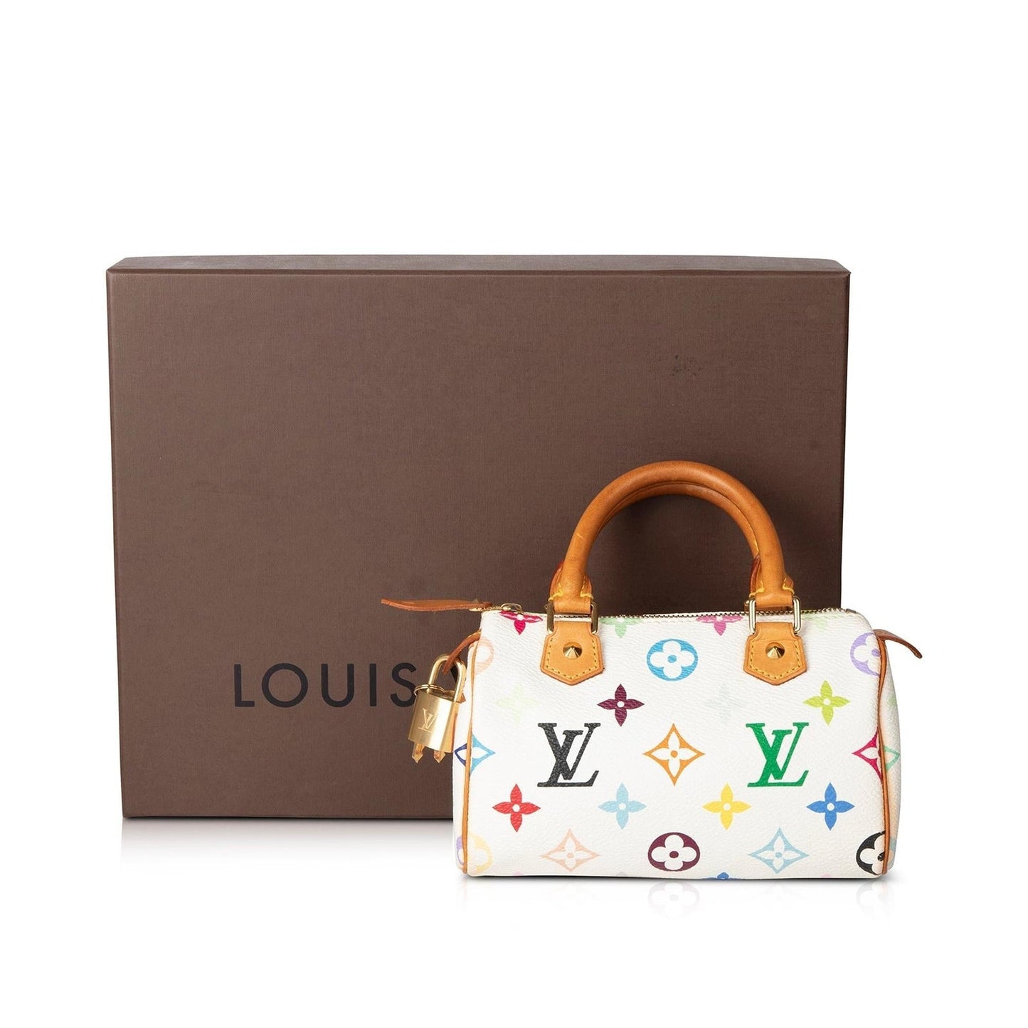 Louis Vuitton White Multicolore Mini HL Speedy