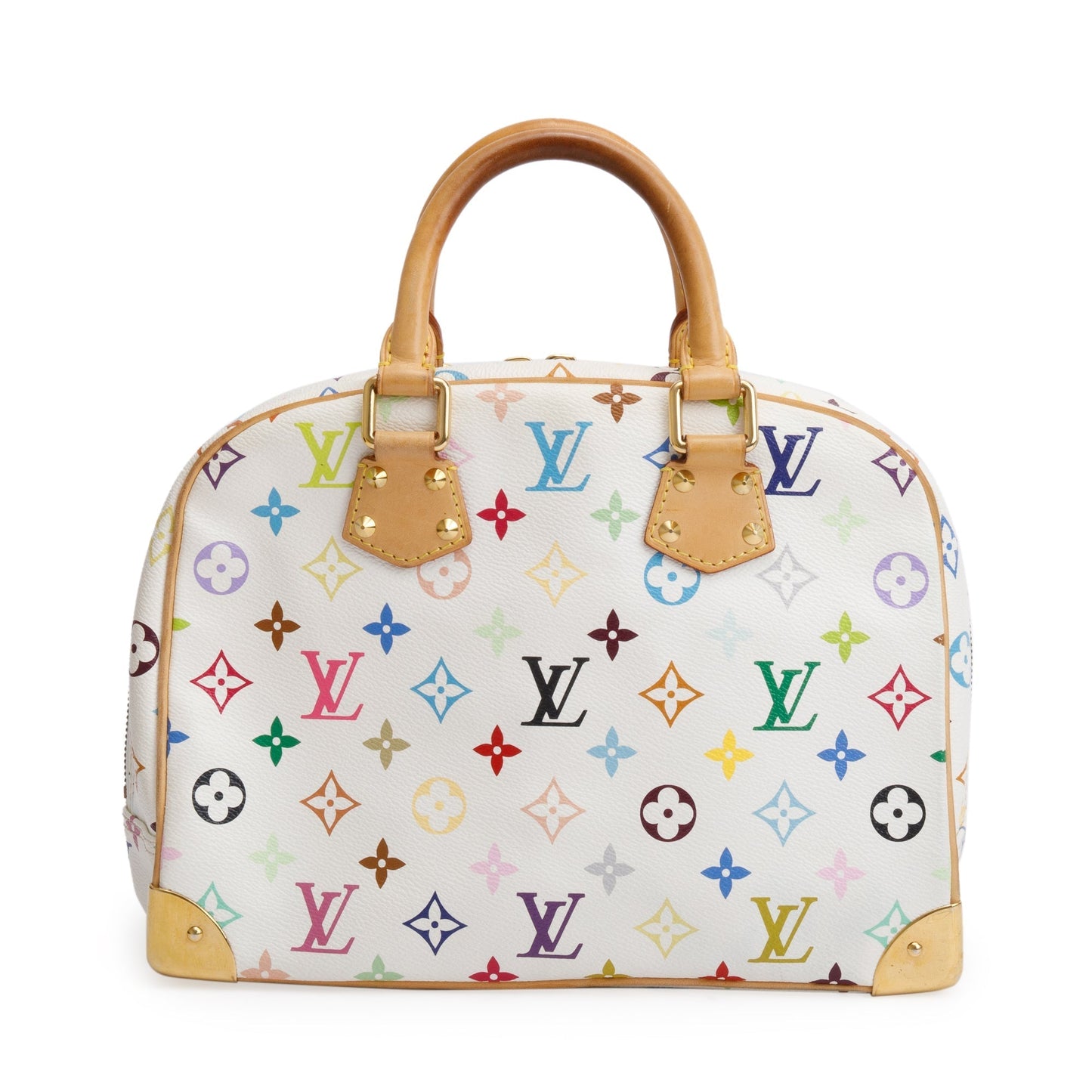 Louis Vuitton White Multicolore Monogram Trouville