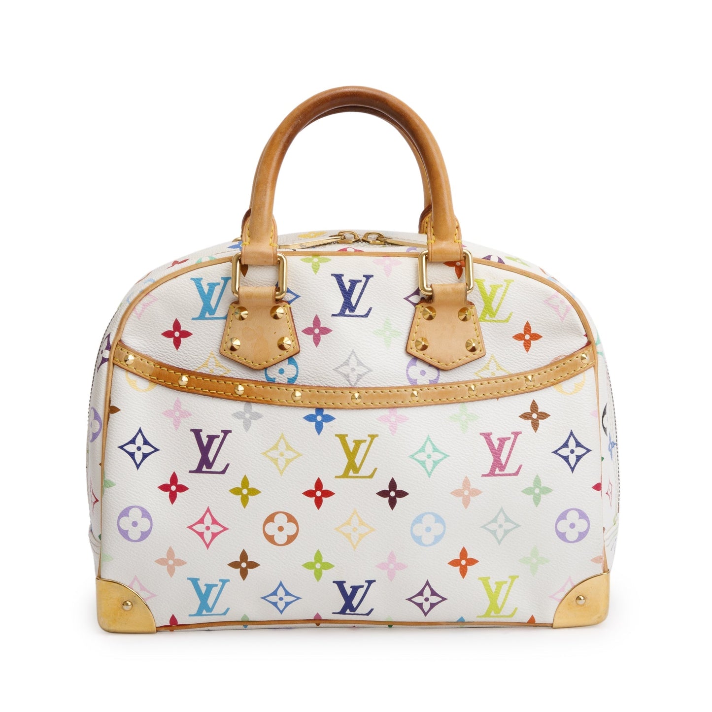 Louis Vuitton White Multicolore Monogram Trouville