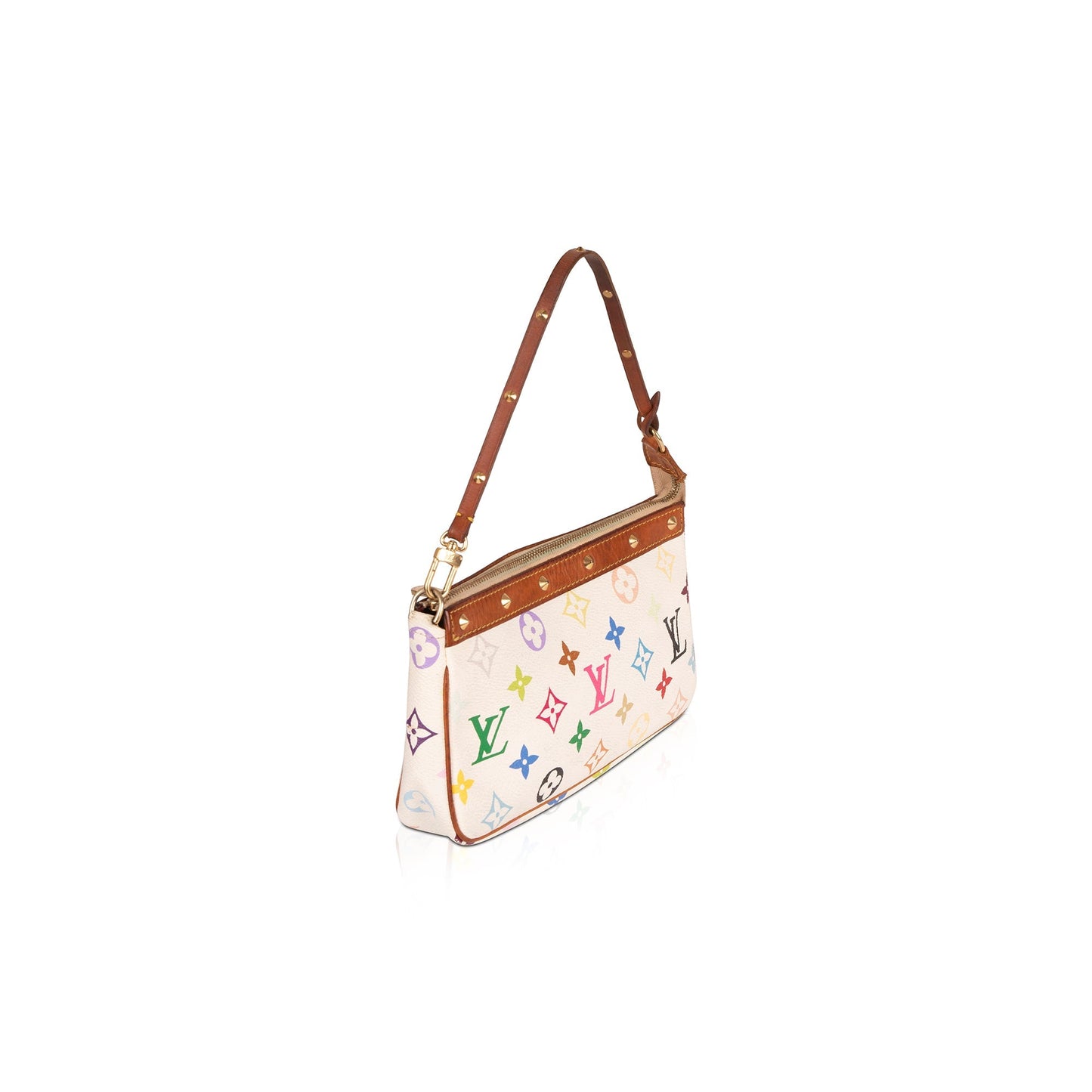 Louis Vuitton White Multicolore Pochette Accessories