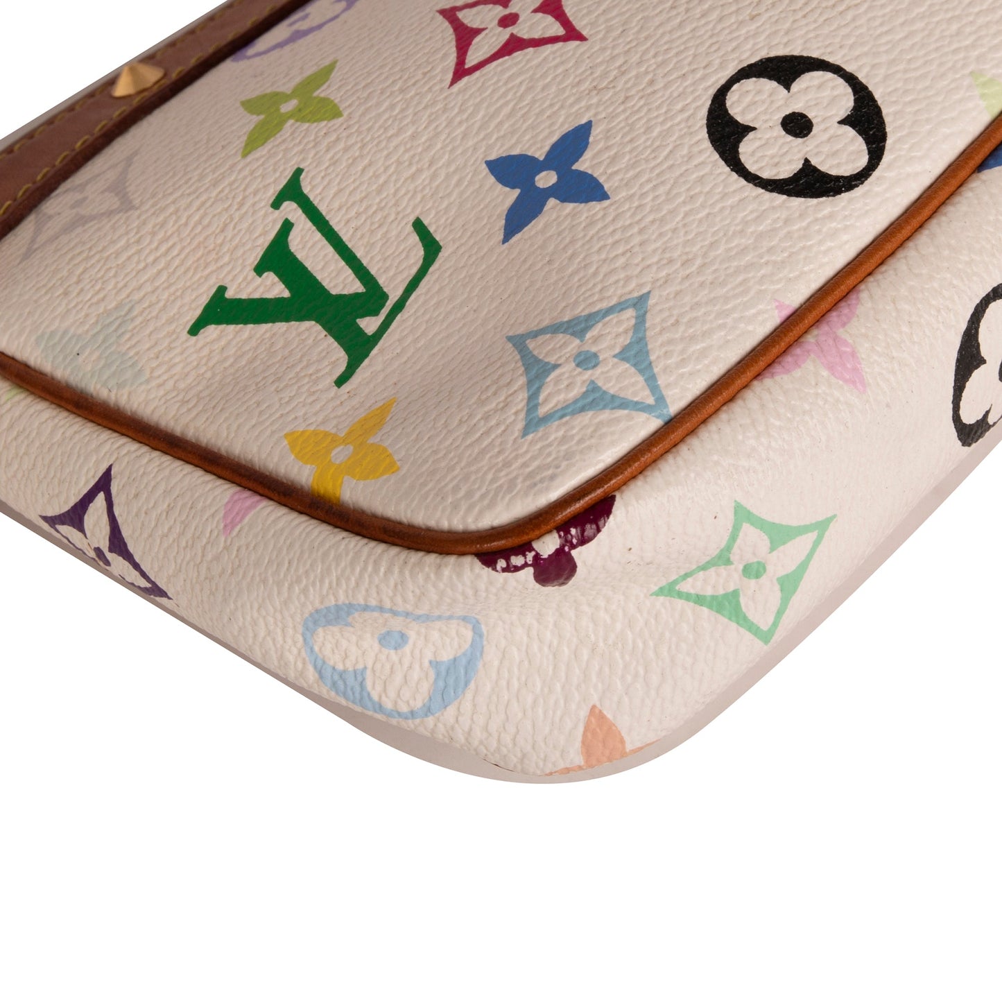 Louis Vuitton White Multicolore Pochette Accessories