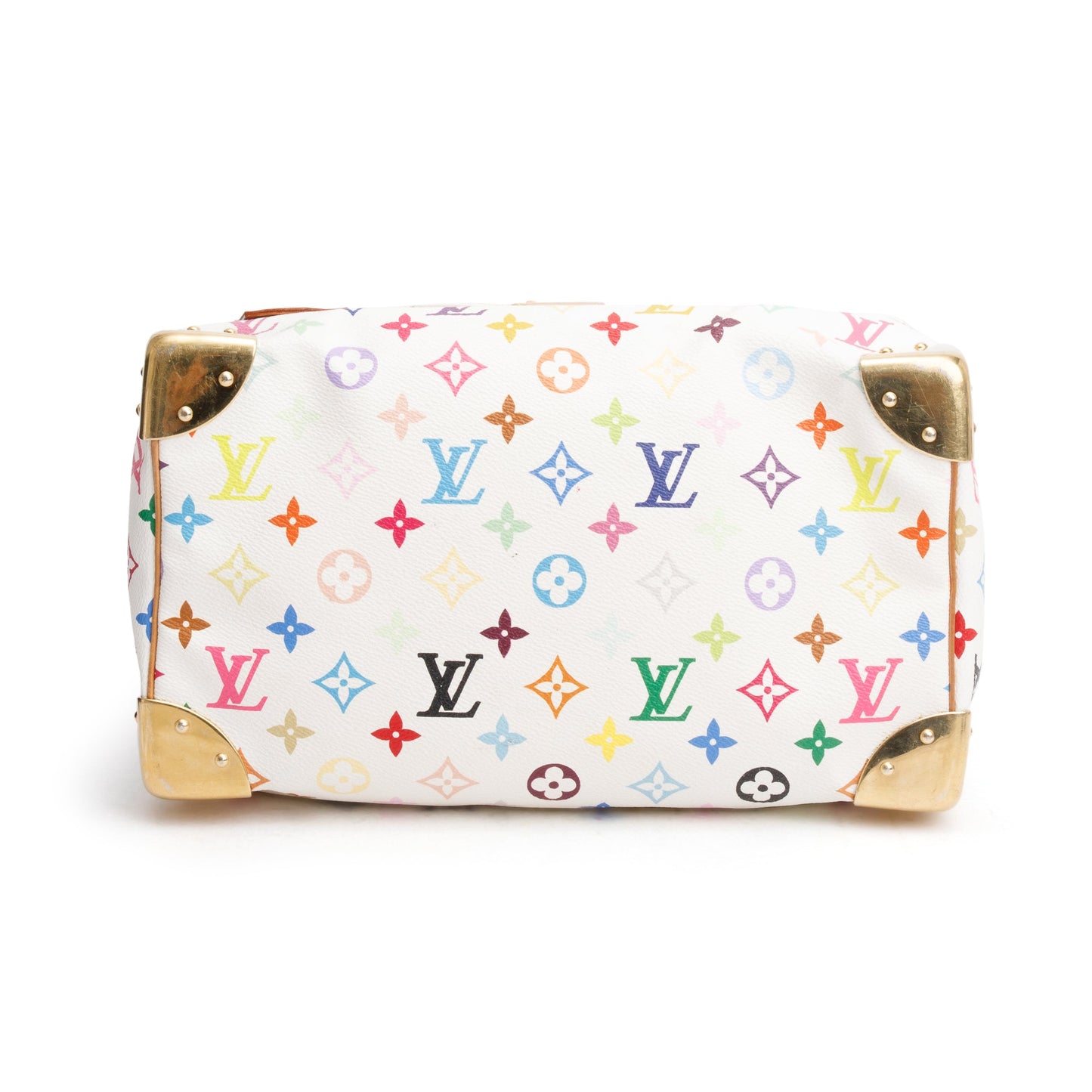 Louis Vuitton White Multicolore Speedy 30