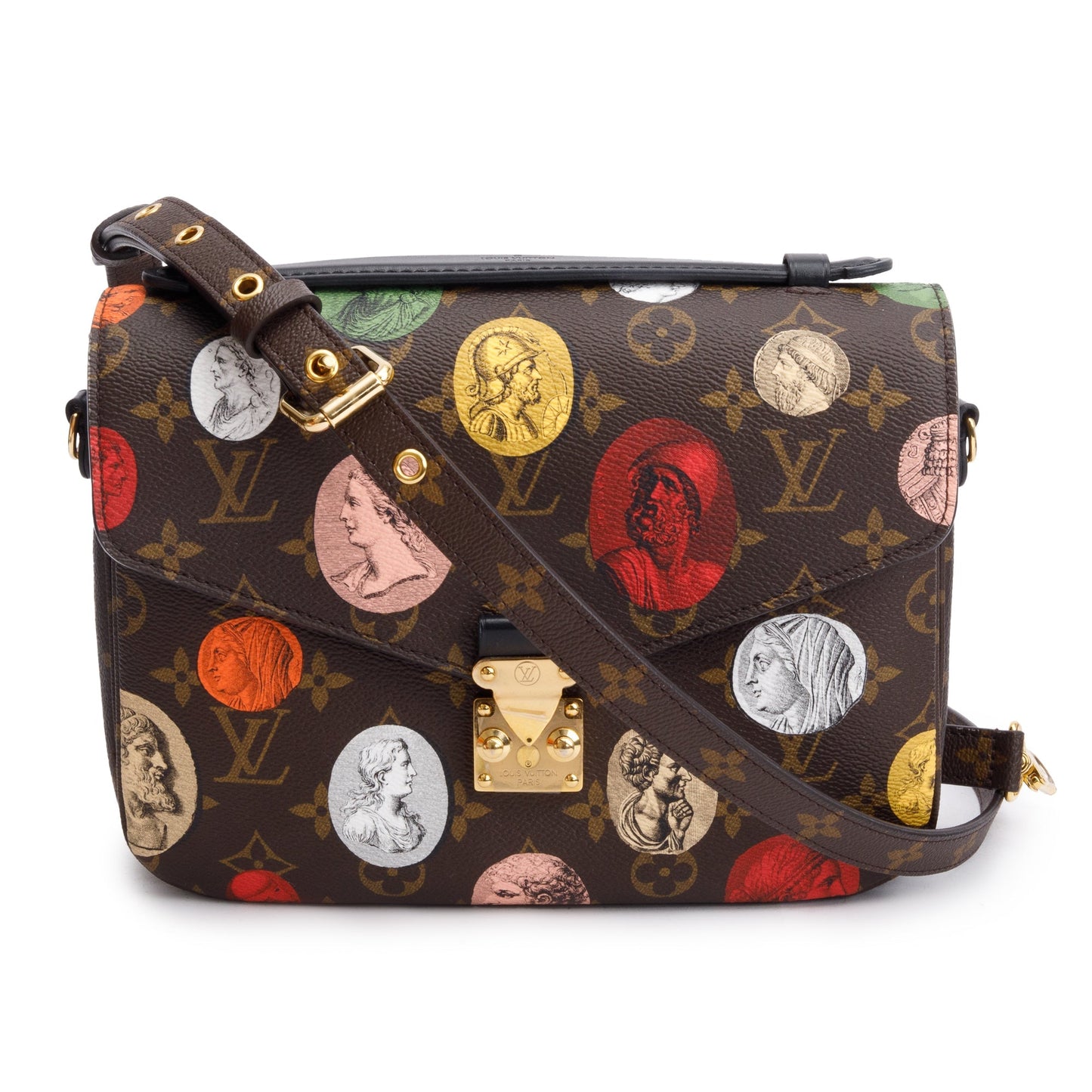Louis Vuitton X Fornasetti 2022 Monogram Cameo Pochette Metis