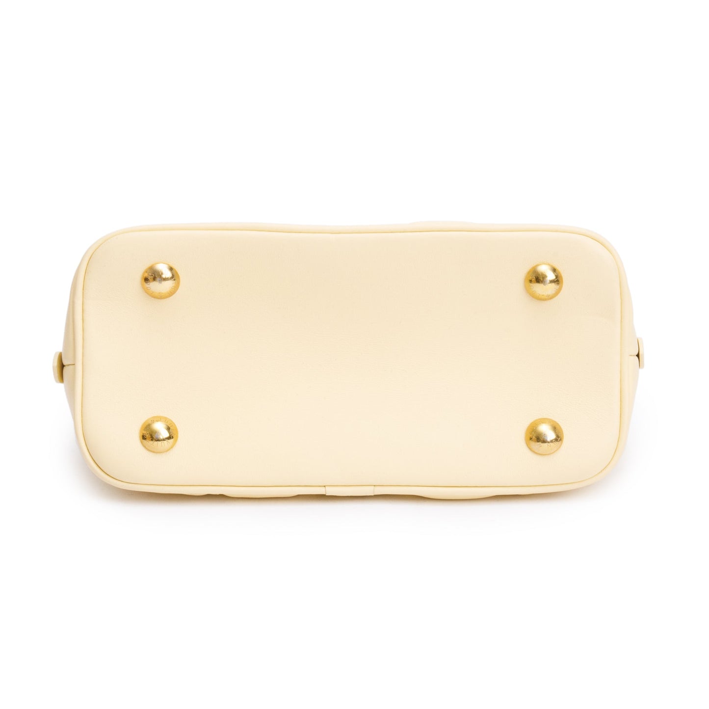 Louis Vuitton Yellow Bubblegram Embossed Leather Alma BB