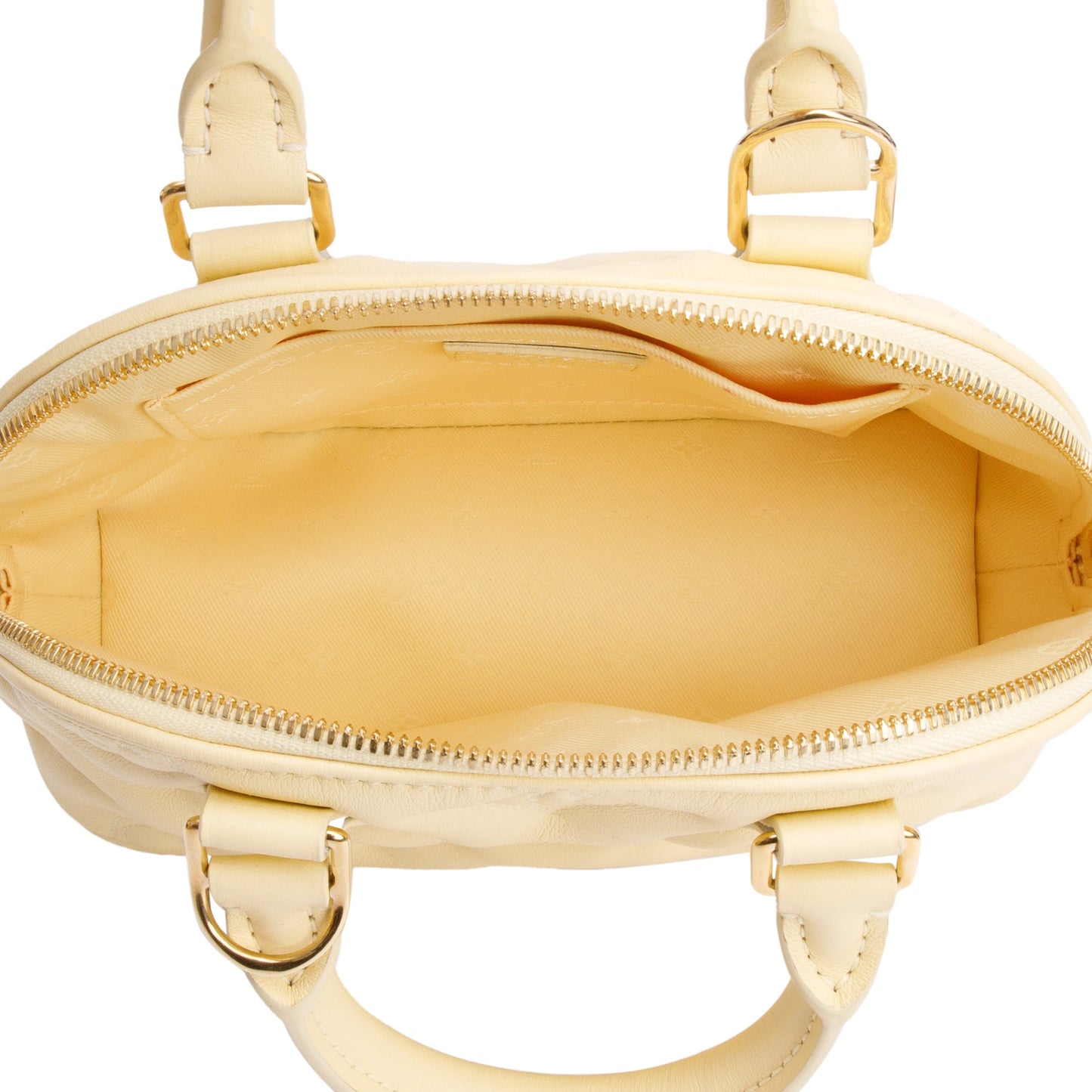 Louis Vuitton Yellow Bubblegram Embossed Leather Alma BB