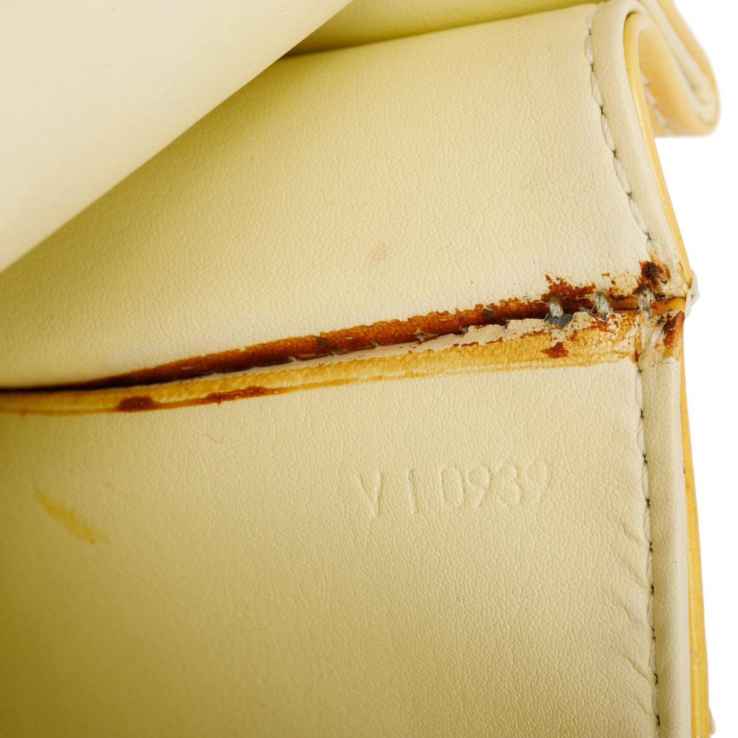 Louis Vuitton Yellow  Monogram Vernis Leather Street Spring Handle Bag
